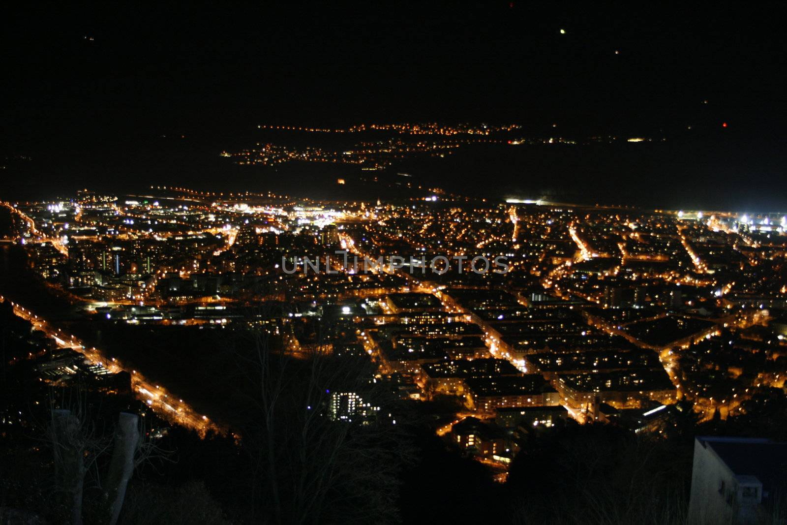 view over Innsbruck by Night