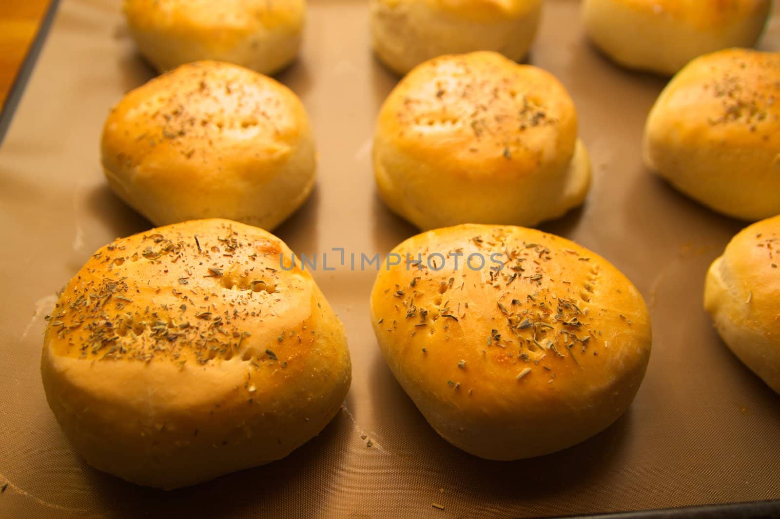 Hamburger breads with oregano by sundaune