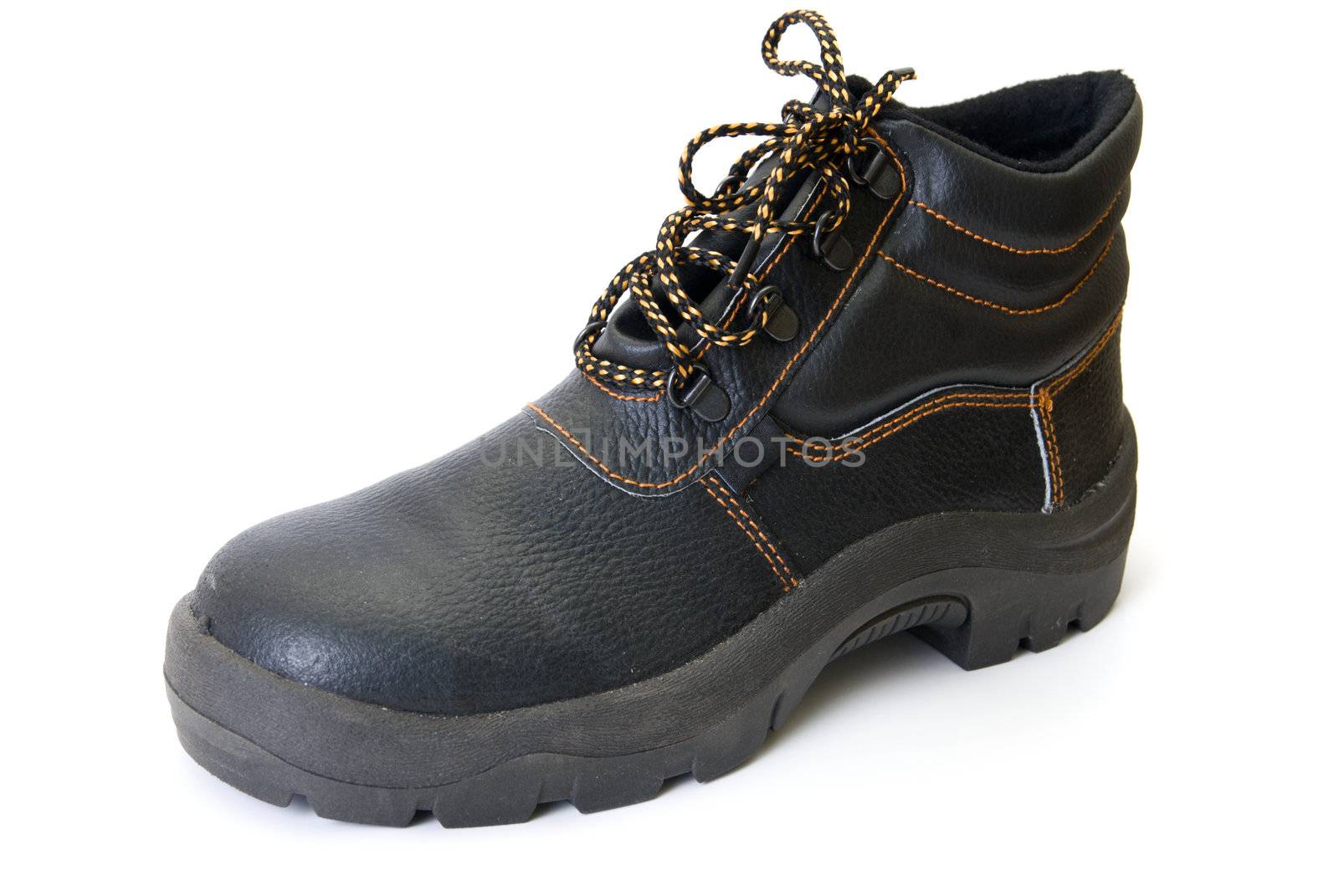 modern working boot isolated on a white background
