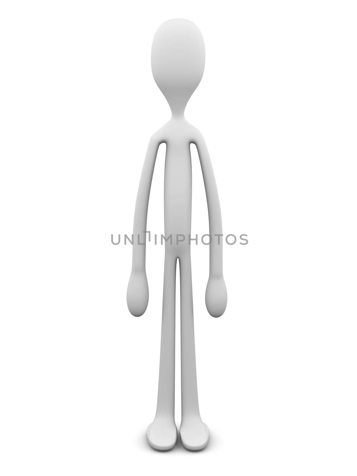 3D Illustration. Isolated on white.