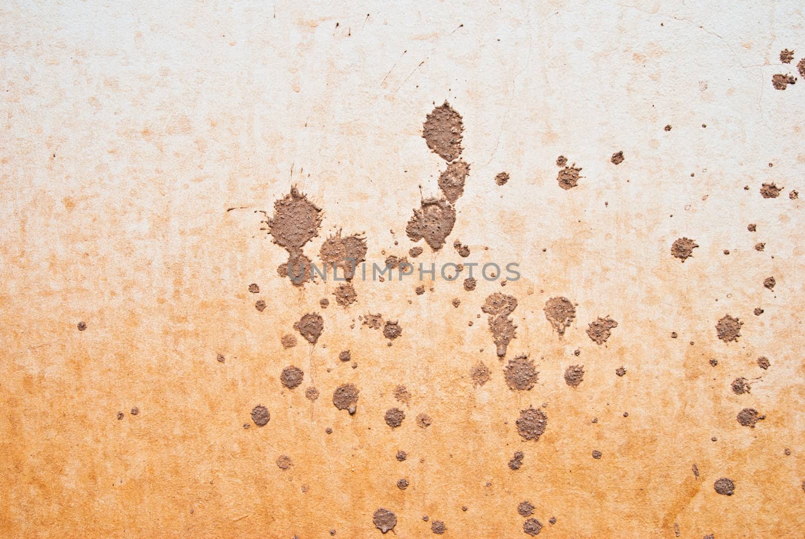 background of wall with splattered of mud