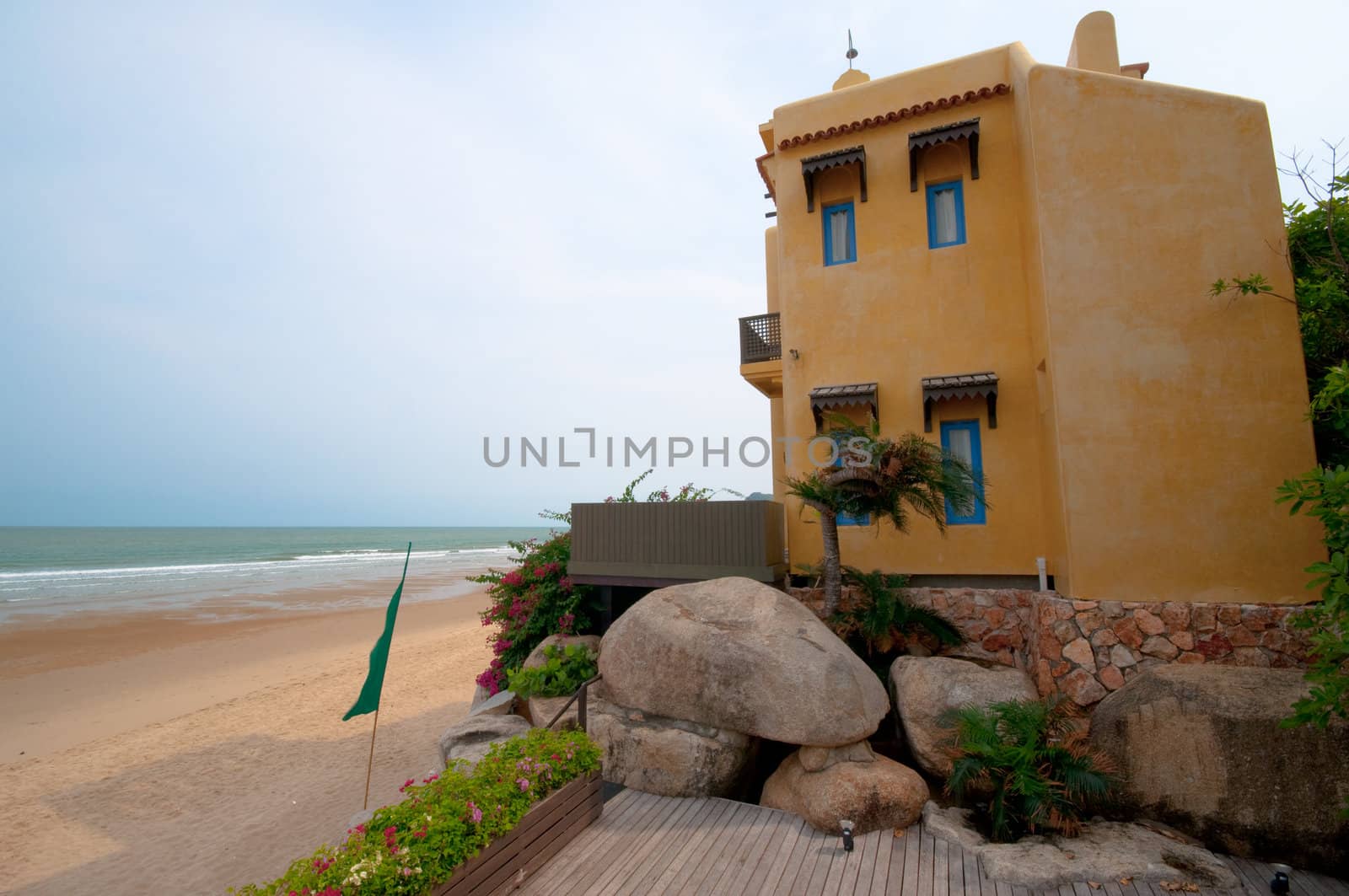 outside of building in Moroccan style 