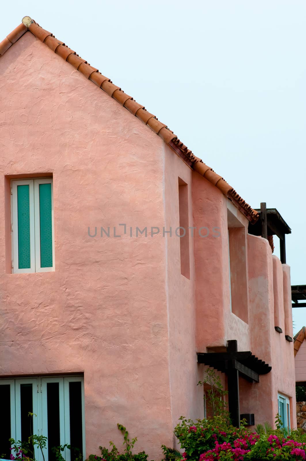 outside of building in Moroccan style 