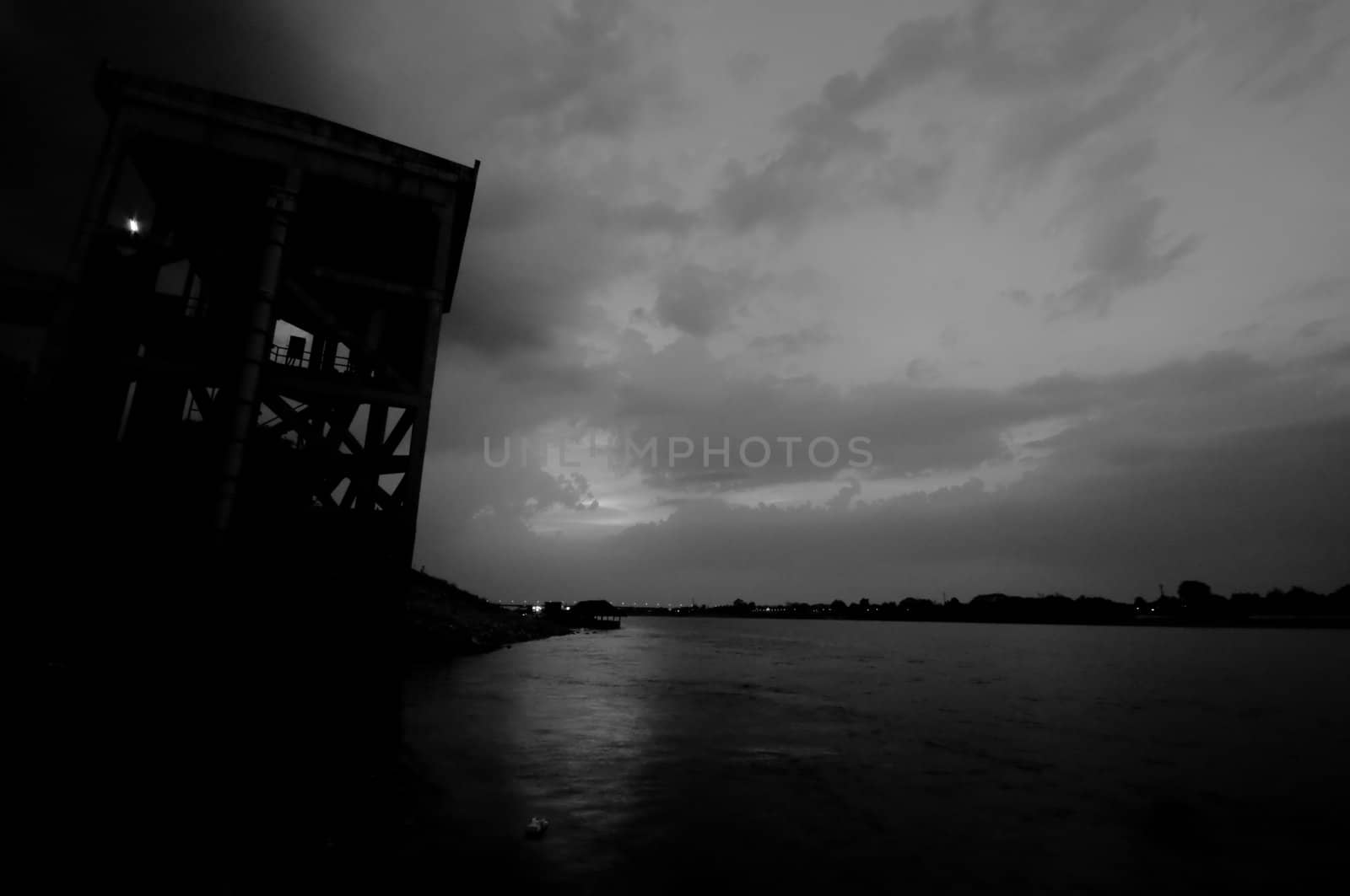 landscape of mekong river, thailand and laos