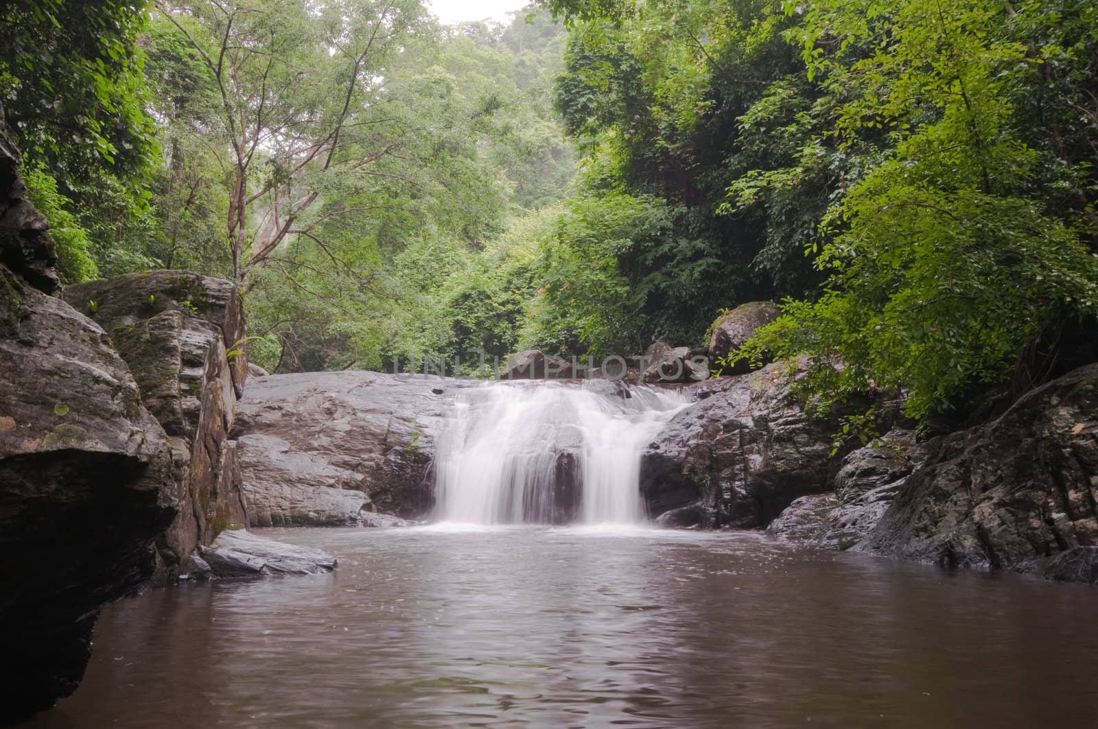 pa la-u waterfall,in Kang Krachan national park Thailand