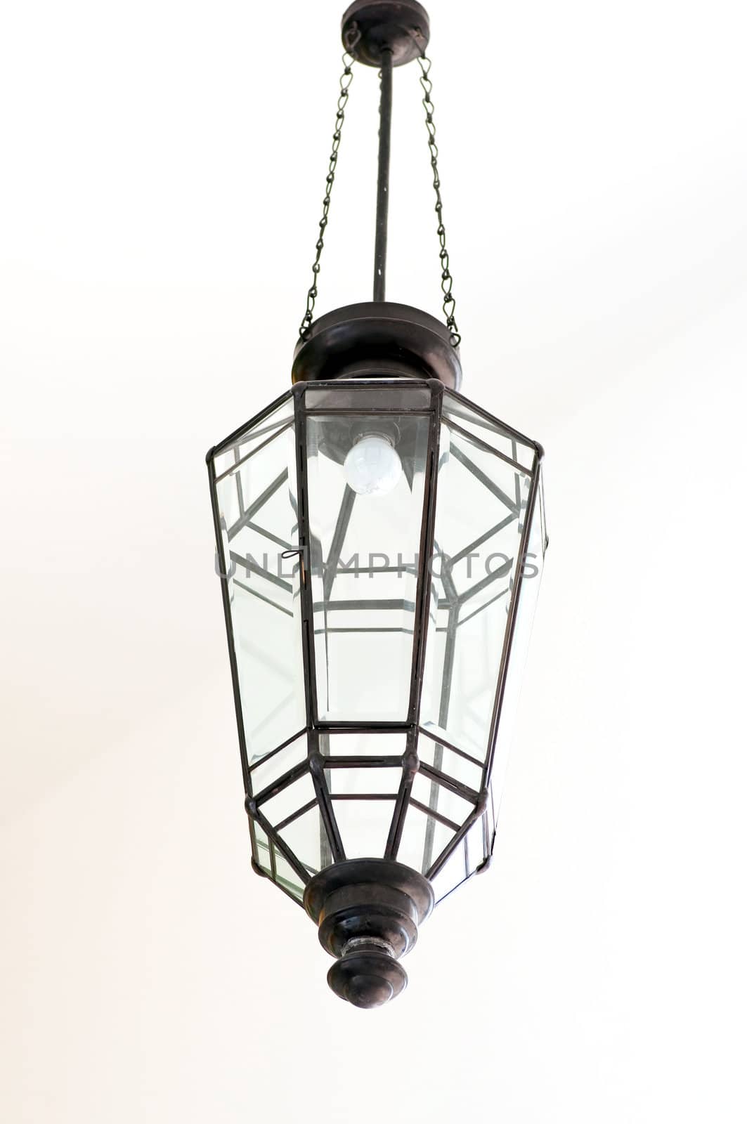 vintage street light lamp on the wall