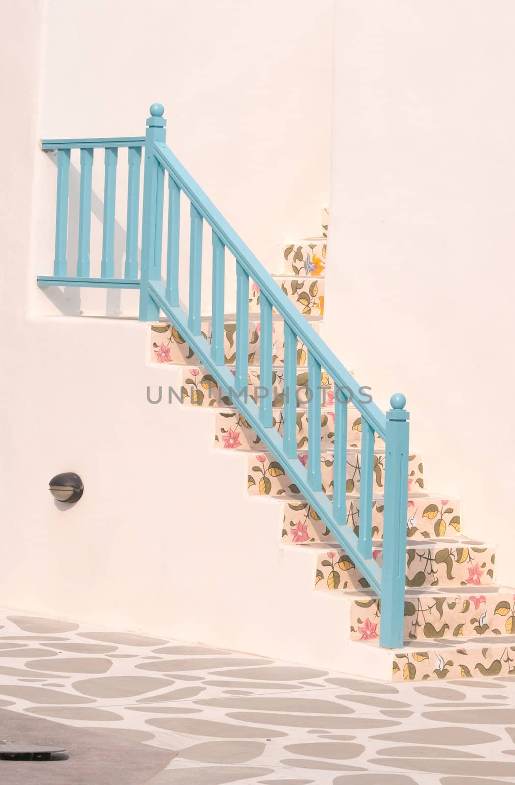 vintage ladder in Greek style