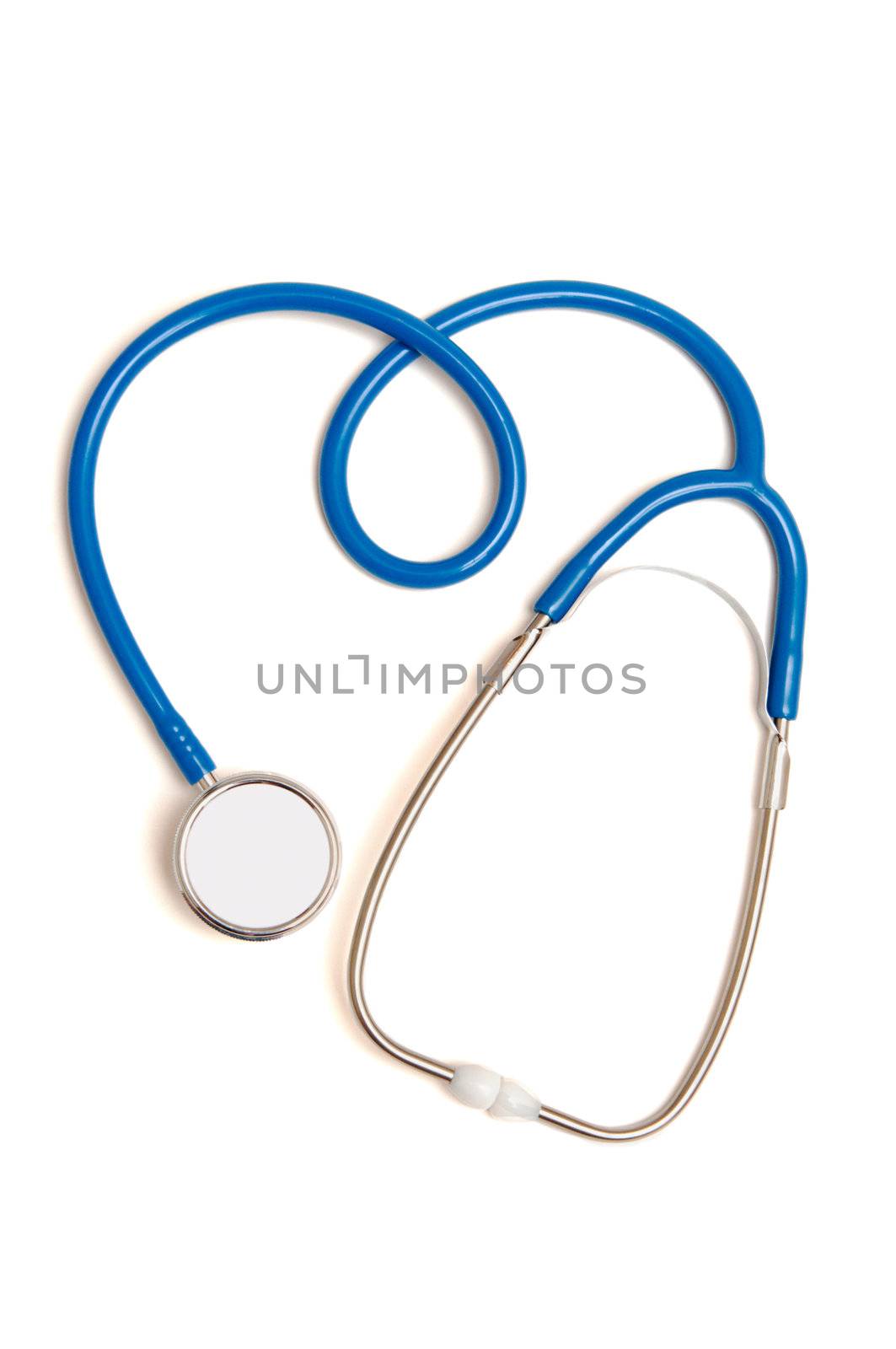 Stethoscope in the form of a heart sign