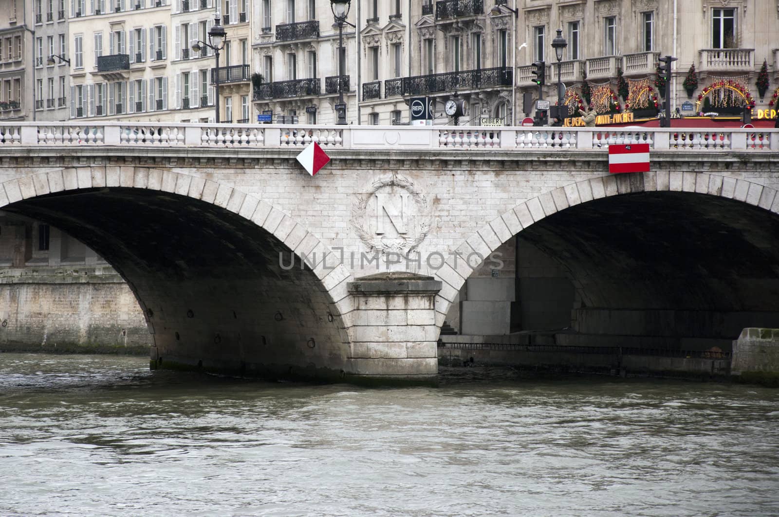 Napoleon bridge in Paris.
