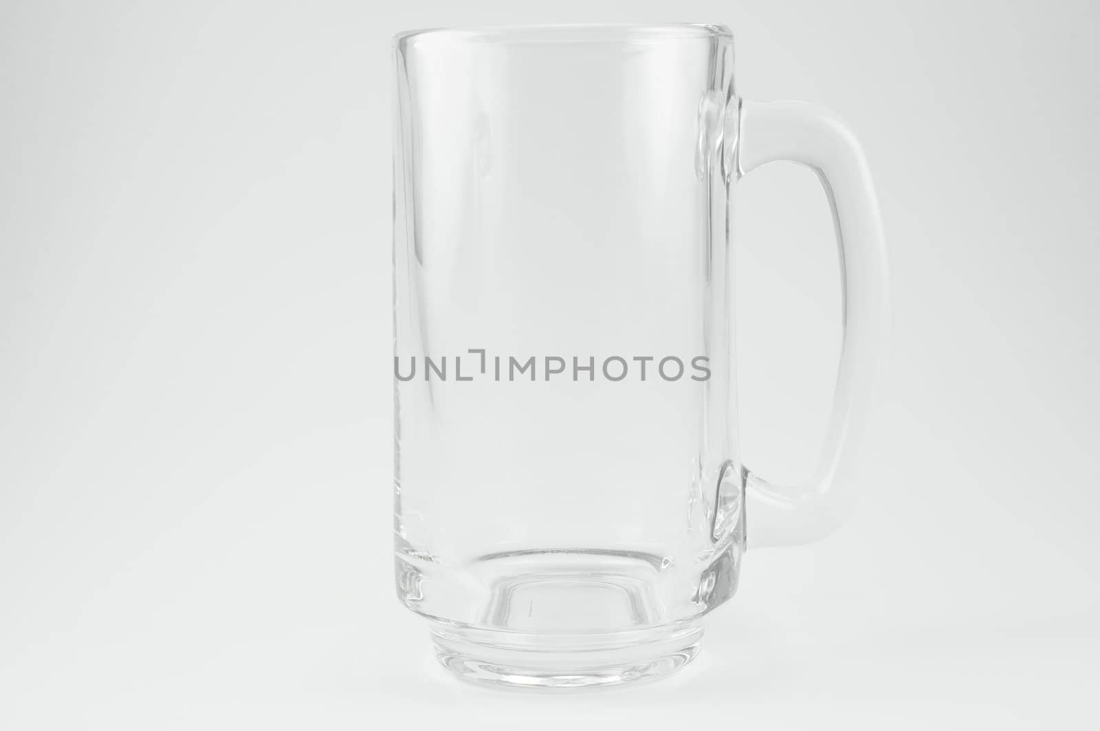 beer glass on white background