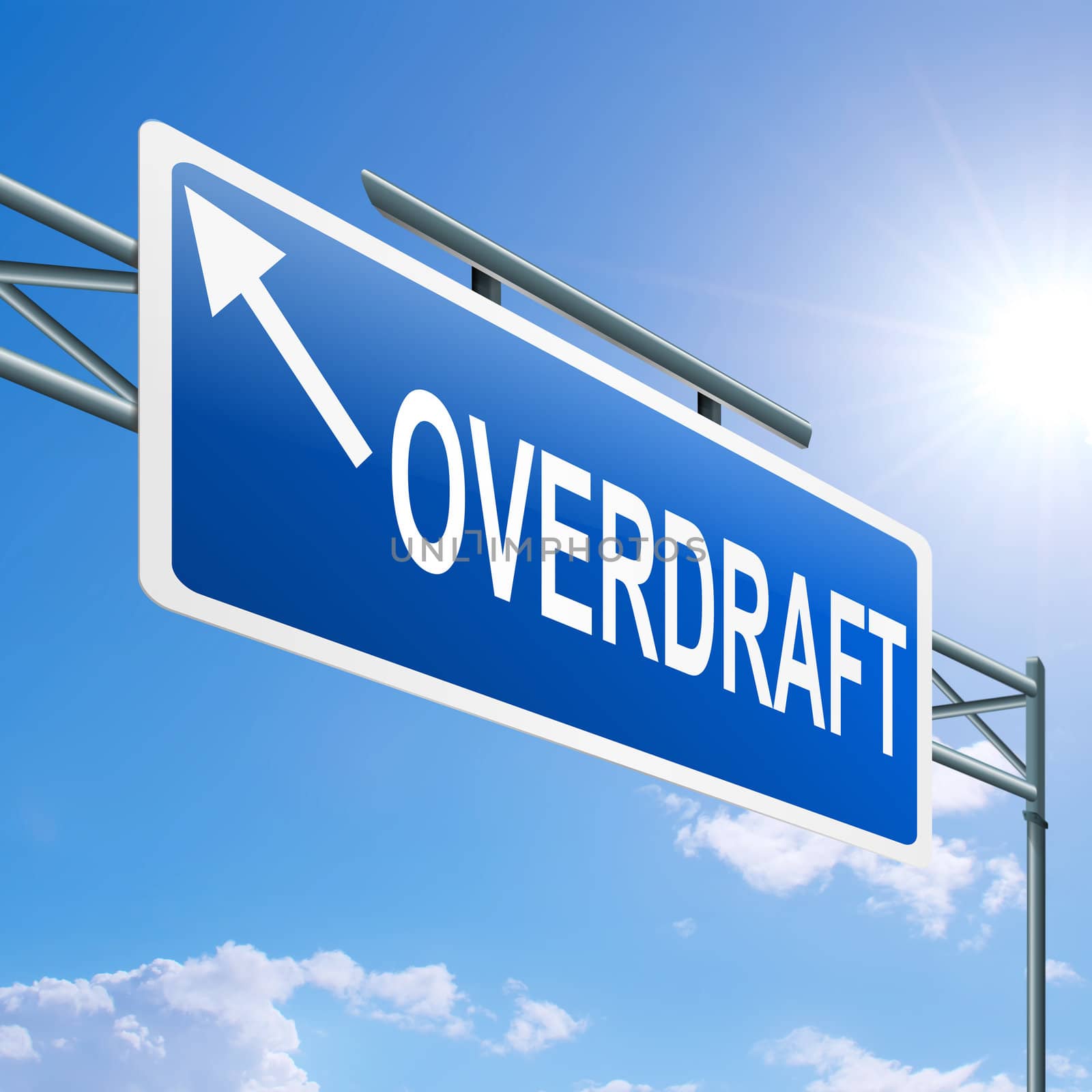 Overdraft concept. by 72soul