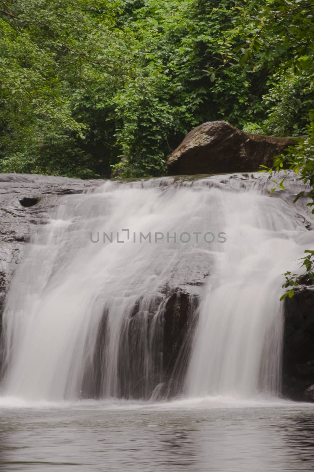 pa la-u waterfall,in Kang Krachan national park Thailand