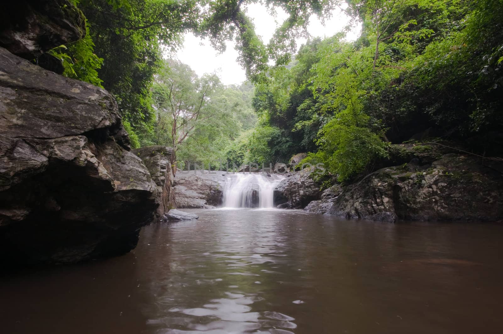pa la-u waterfall,in Kang Krachan national park Thailand