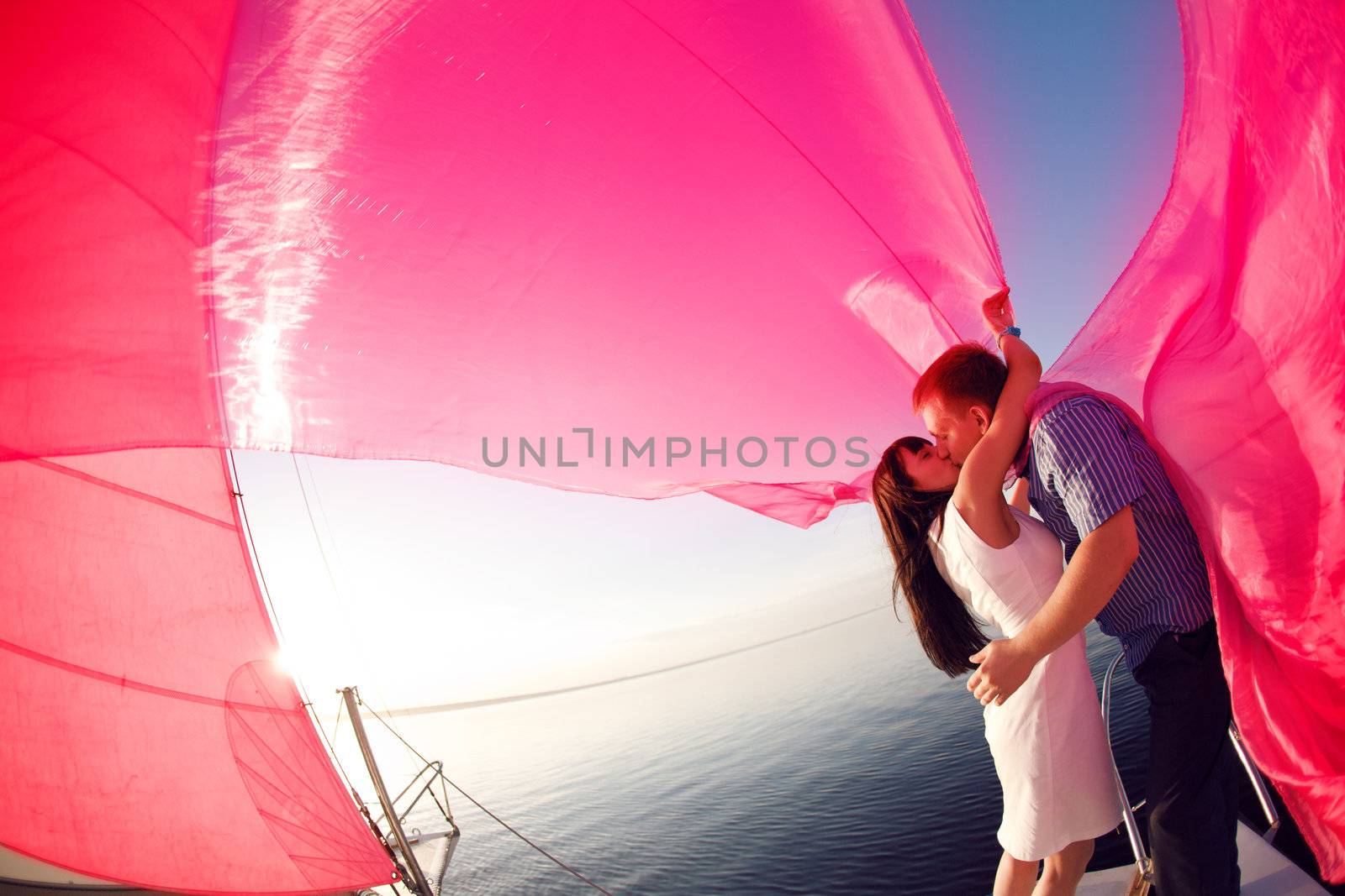 couple under the sail by vsurkov