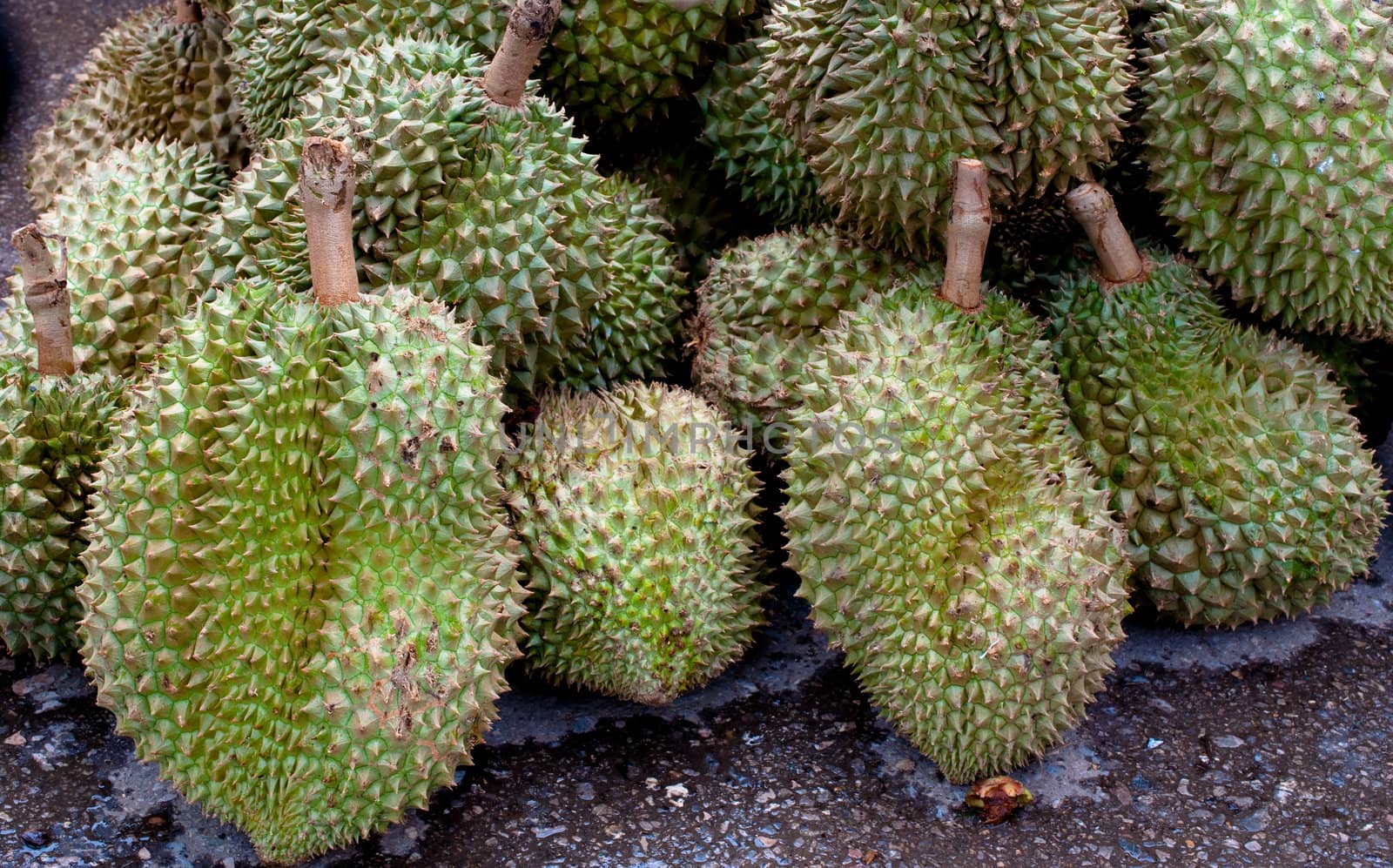 group of durian fruit, Thai fruit
