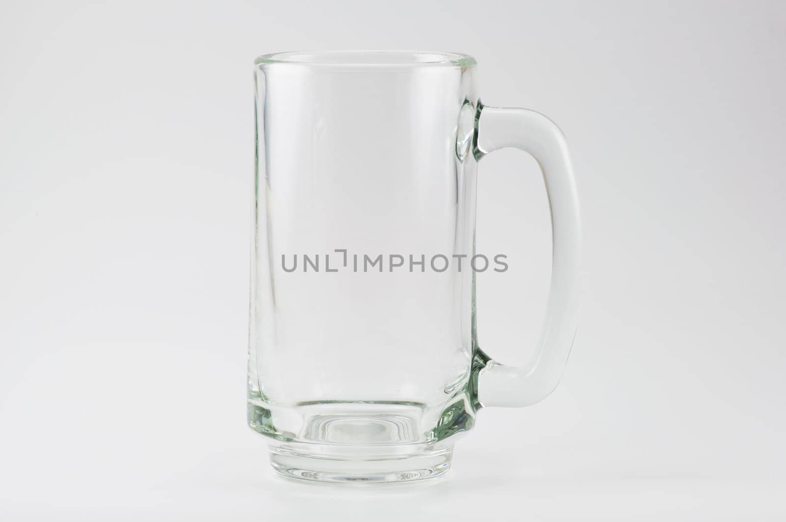beer glass on white background