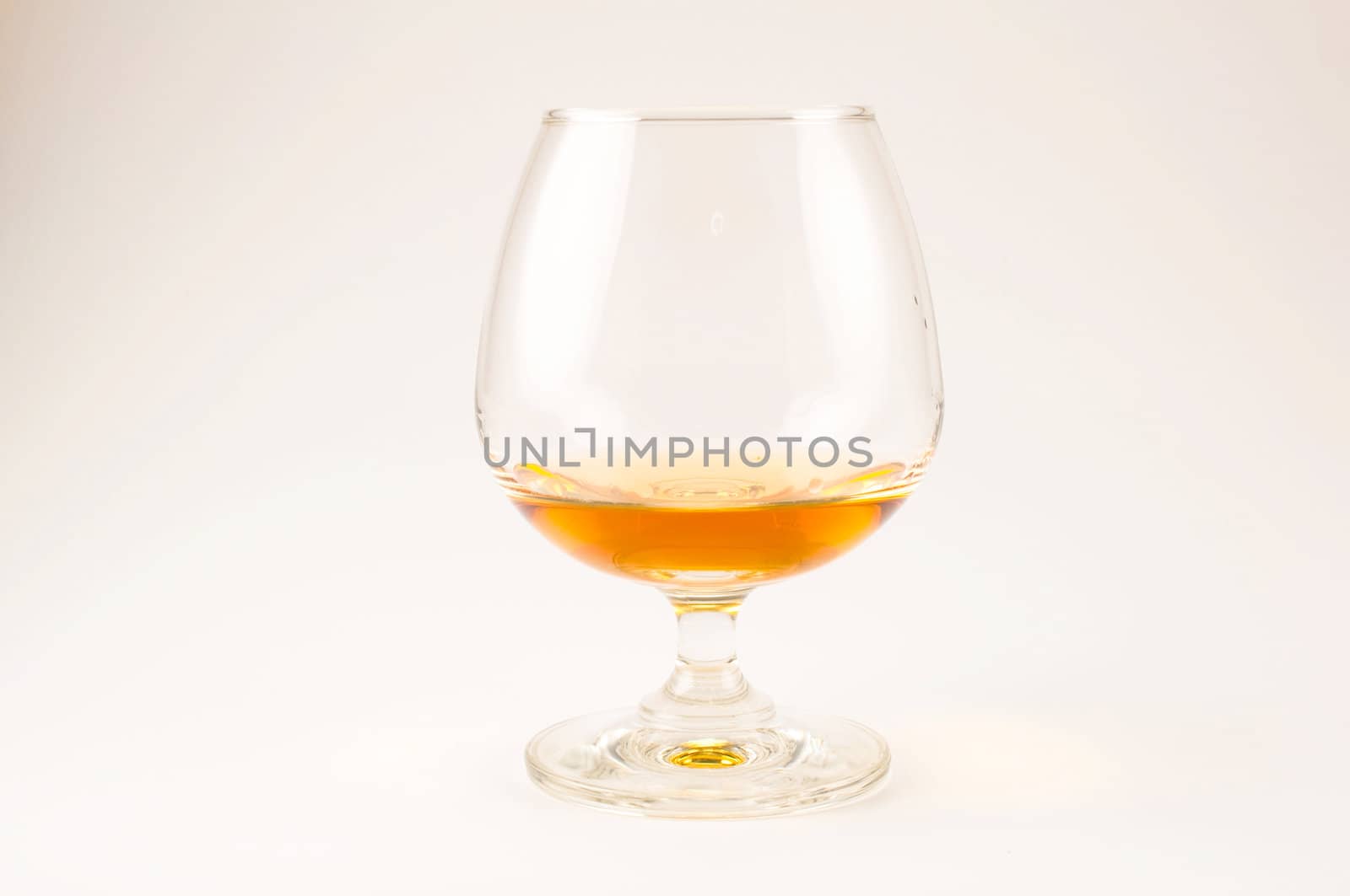 whisky glass on white background