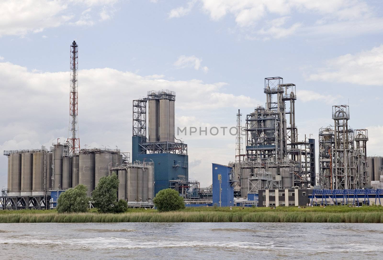 Oil refinery plant near Antwerp in Belgium