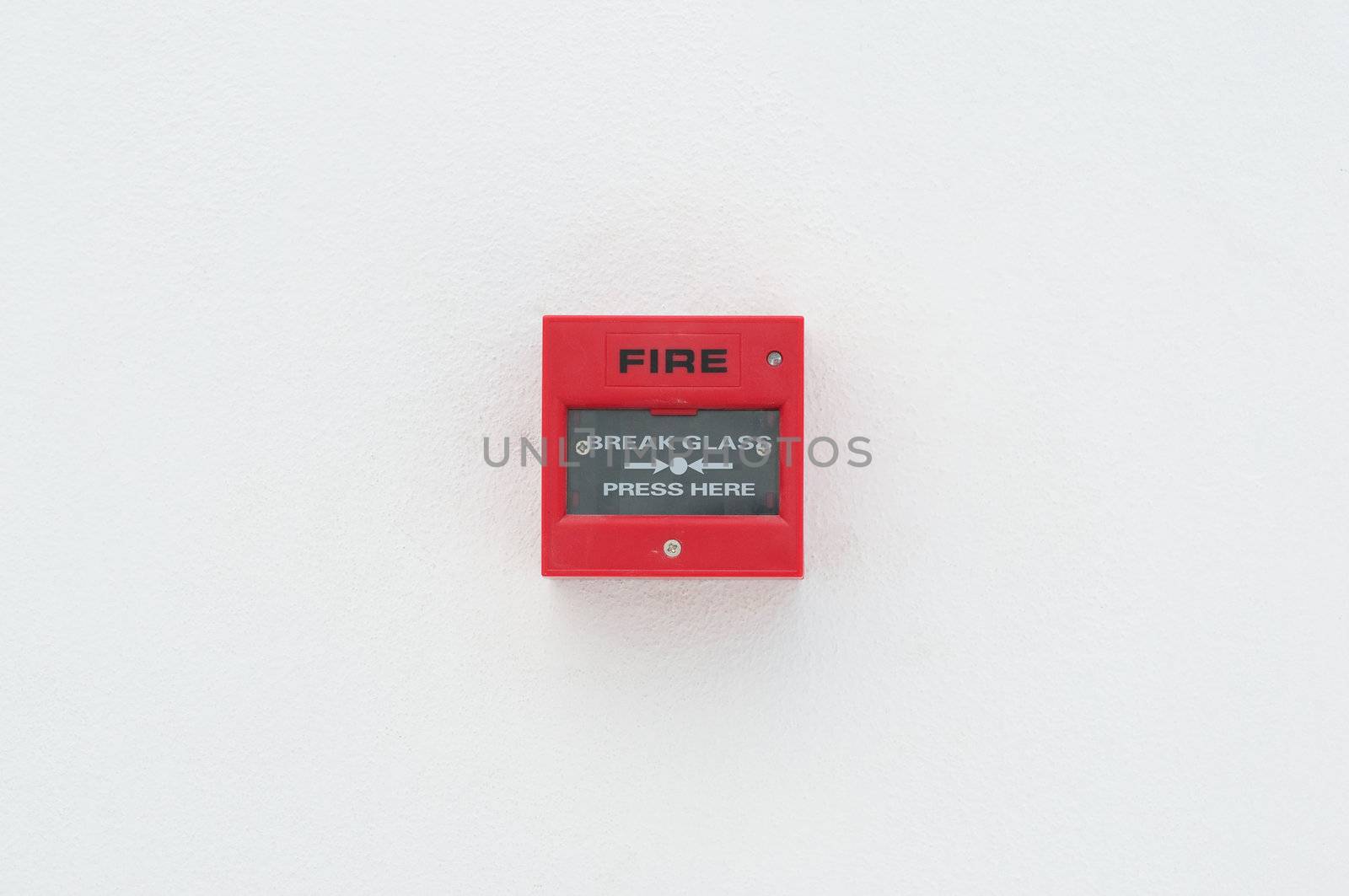 fire warn box on the wall