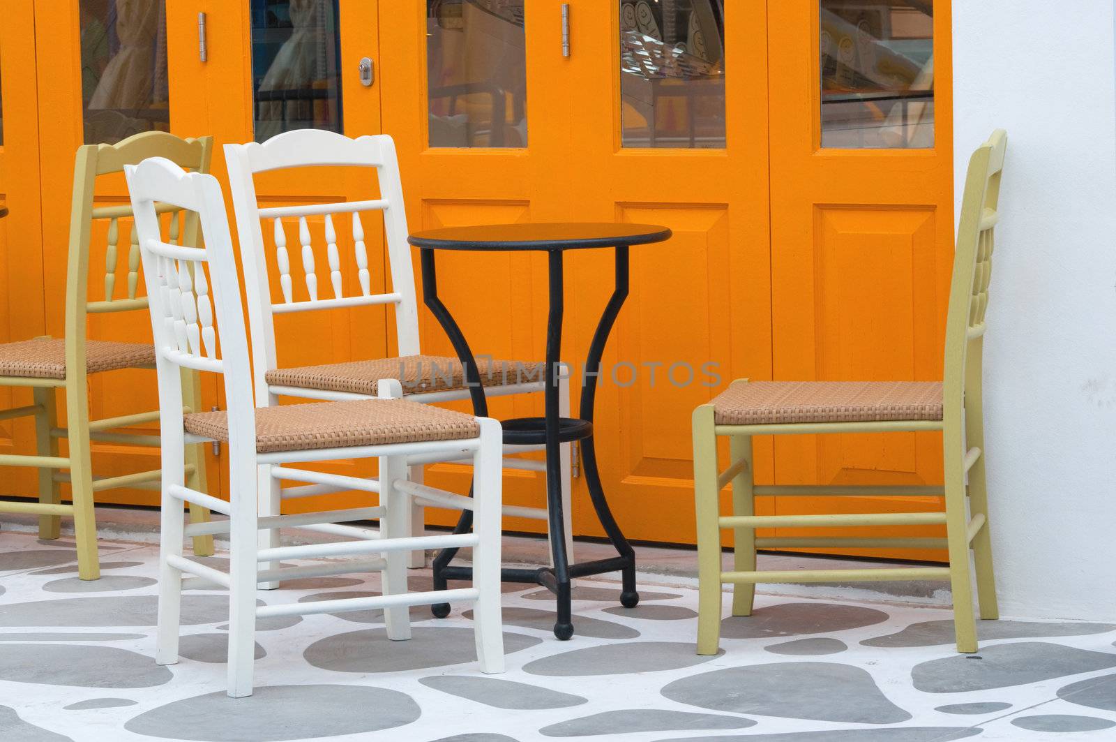 chairs in a coffee shop