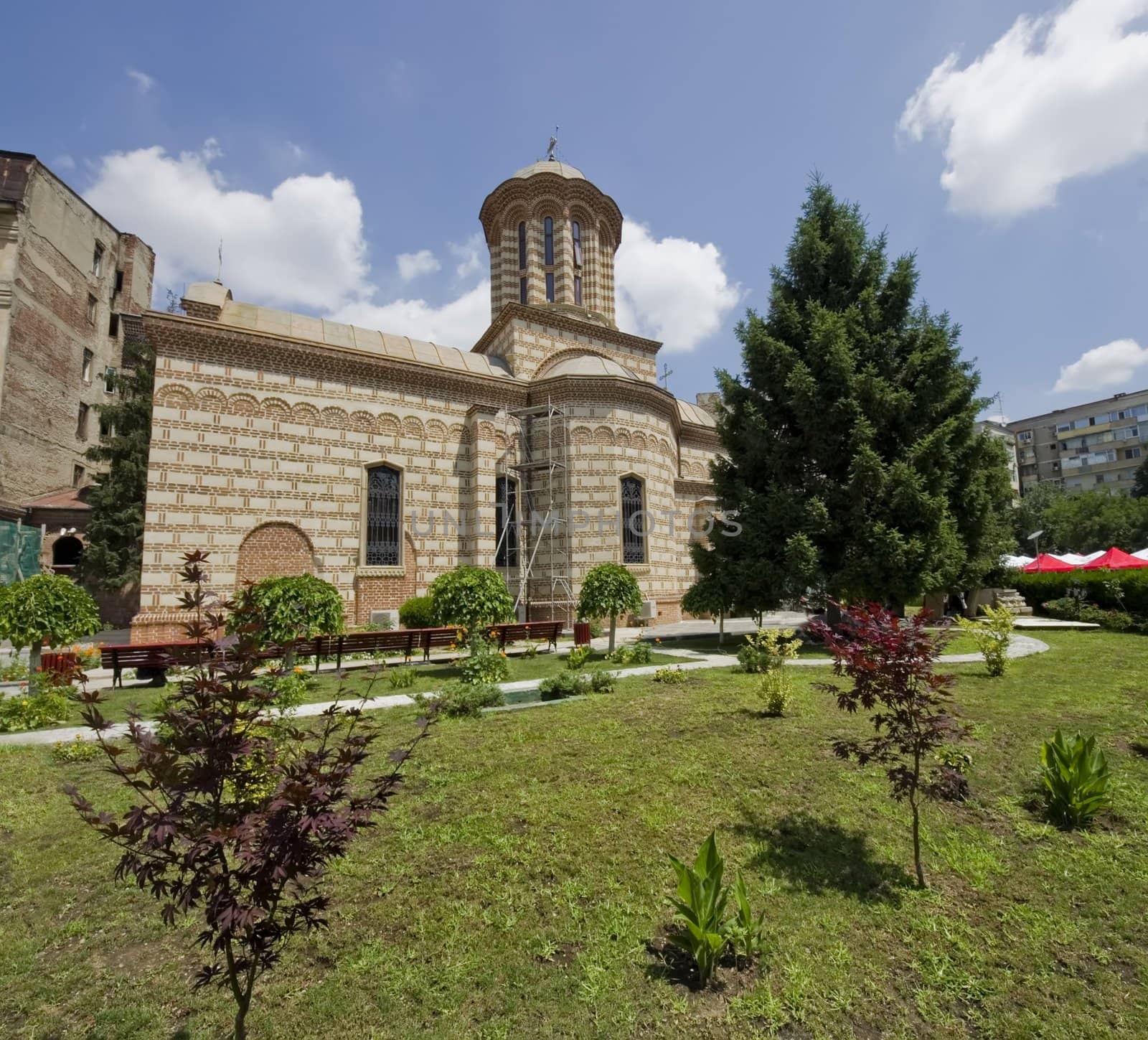 view of the Old Princely Court Church, Bucharest. Romania