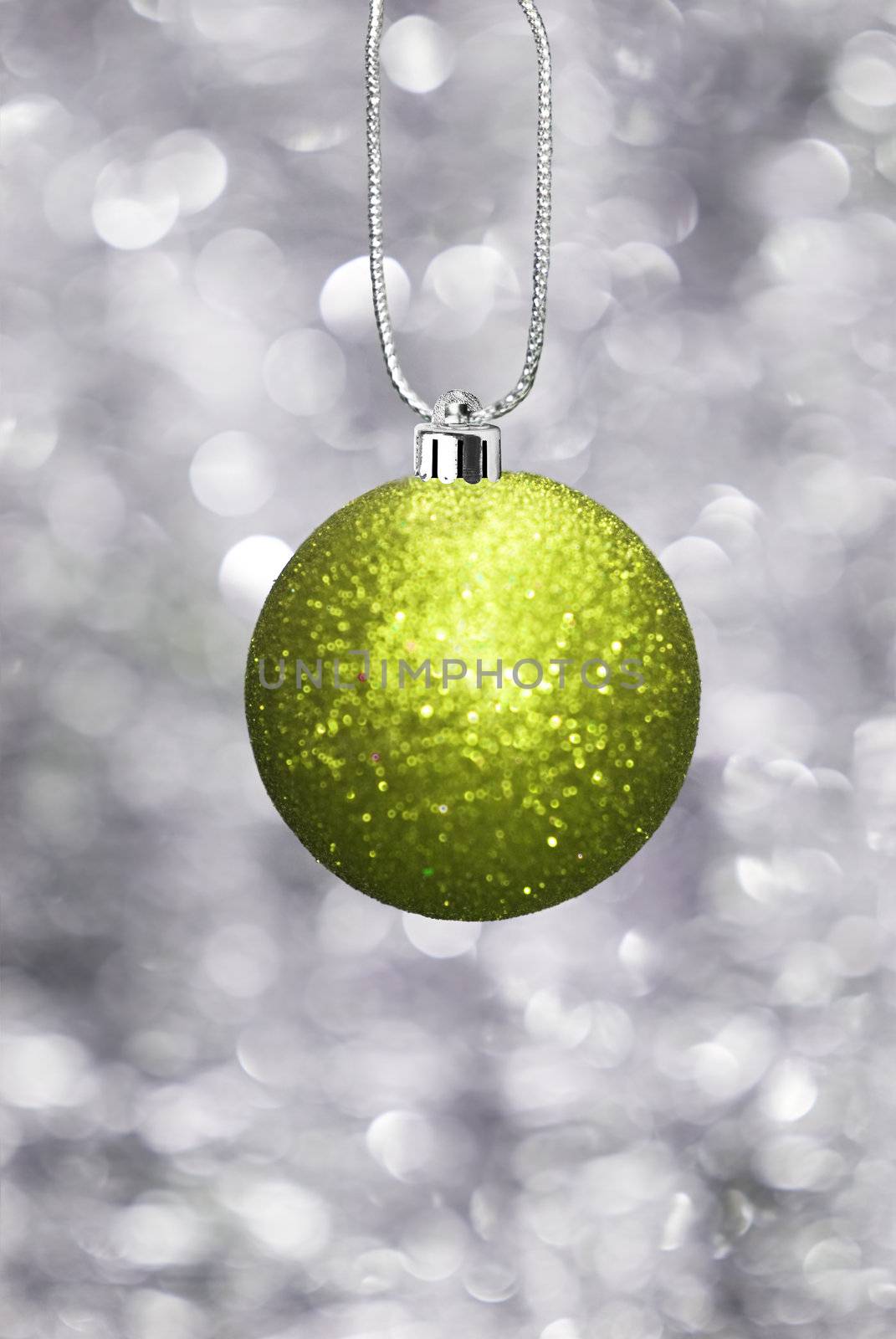 Christmas ball with festive background by tish1