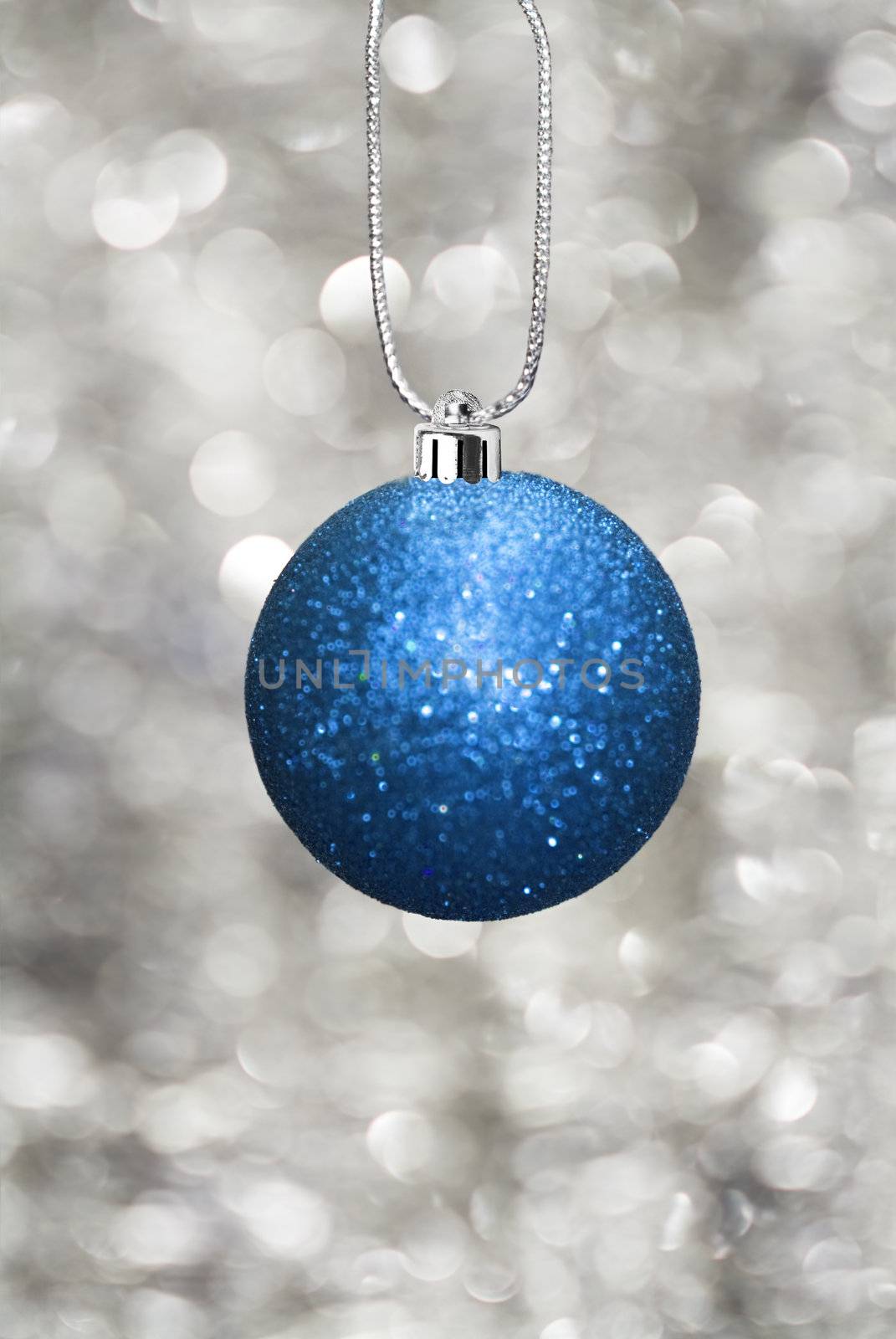 Christmas ball with sparkling background