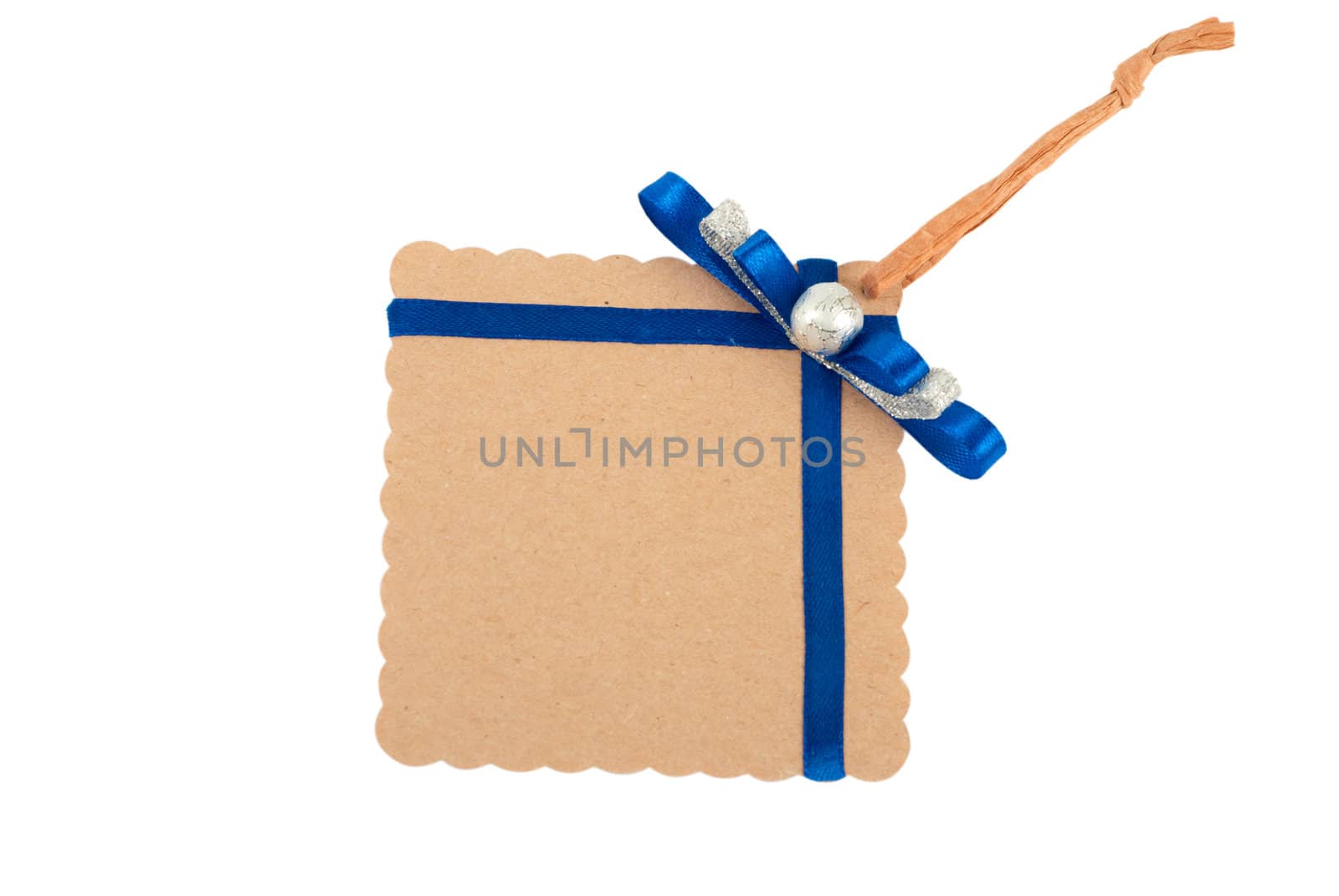 Greeting card isolated on the white background