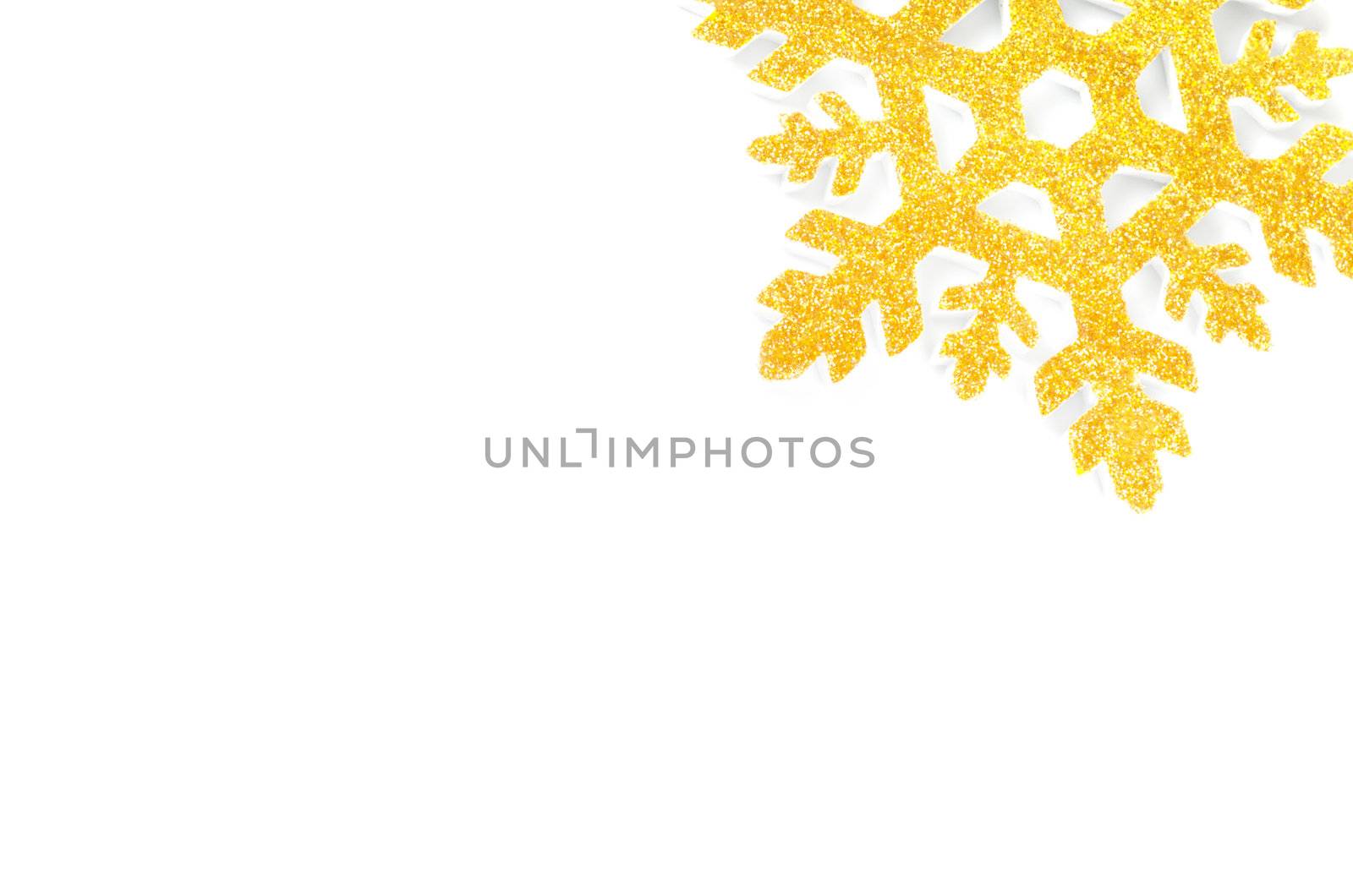 Christmas tree decoration star isolated on white background