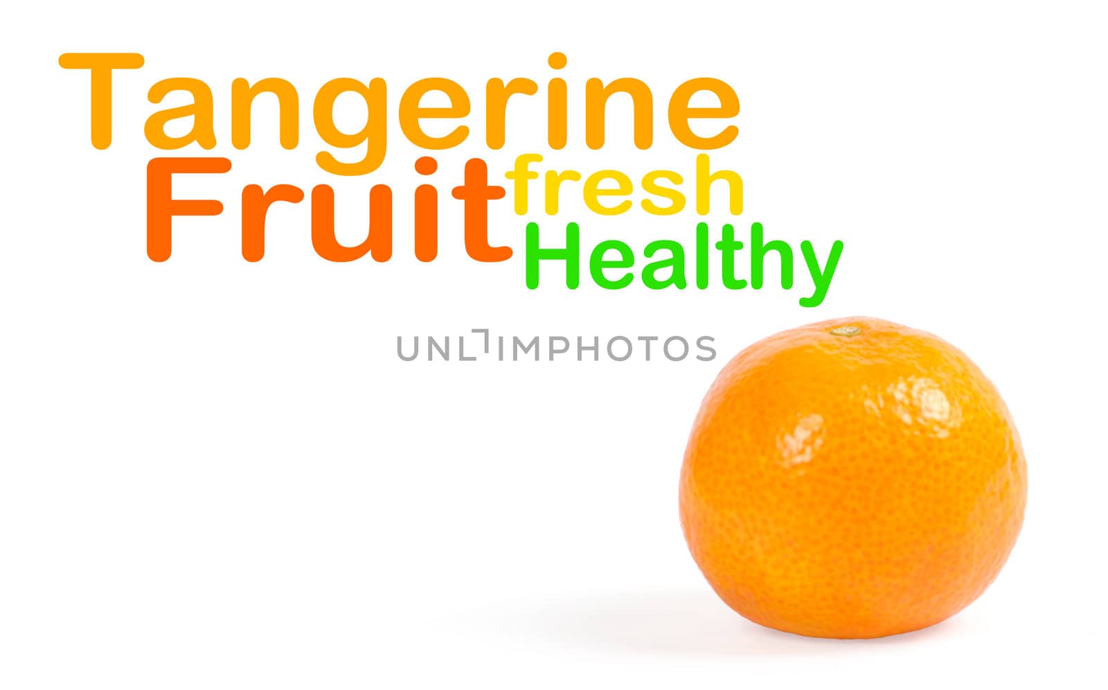 Mandarin isolated on white background