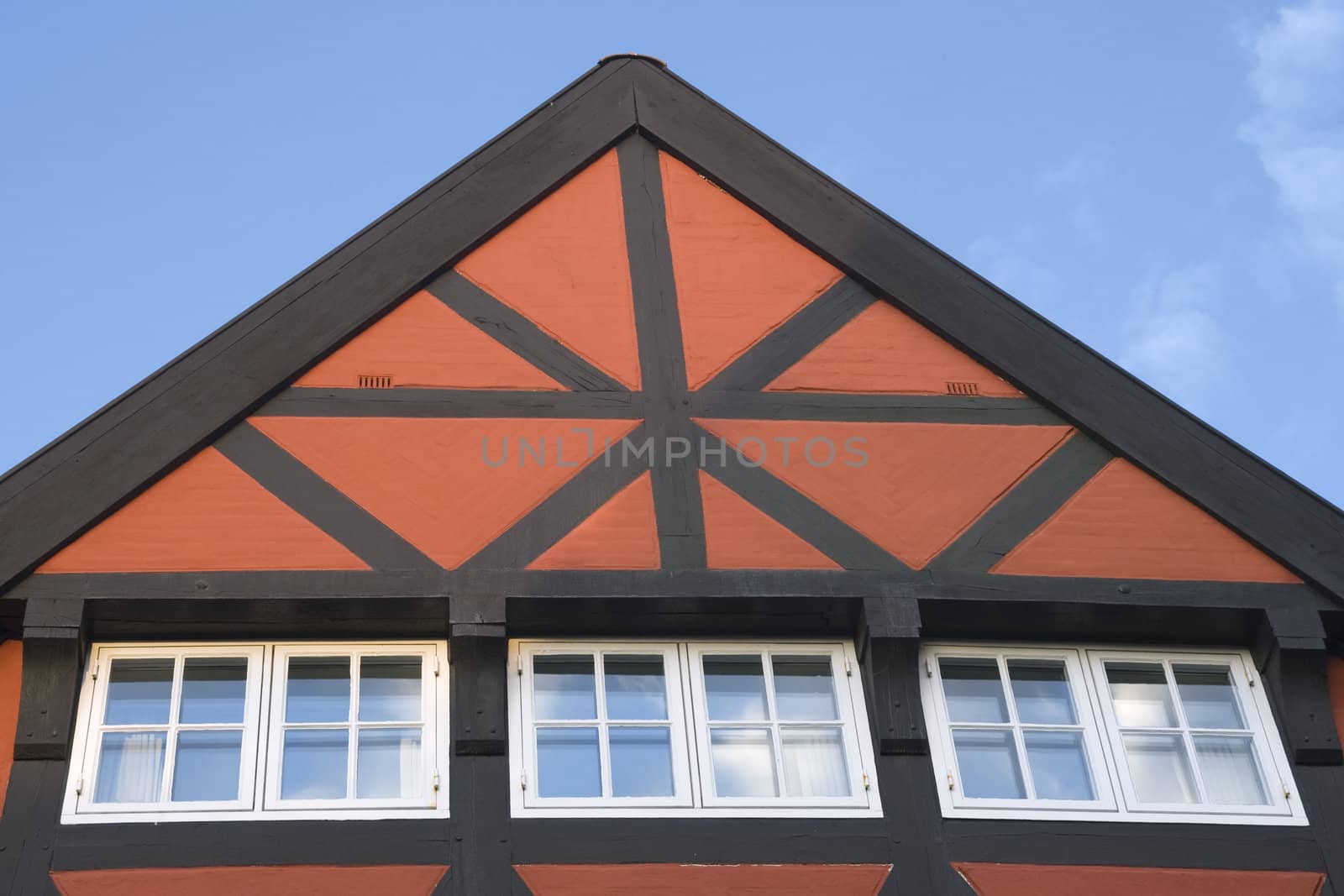 Roof of a house in bavarian style
