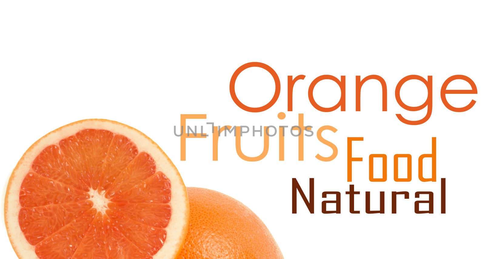 One and half oranges