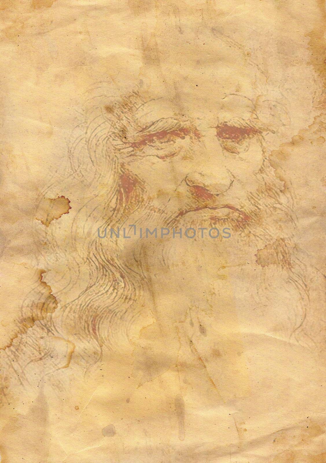 grunge background a la da Vinci by Mibuch