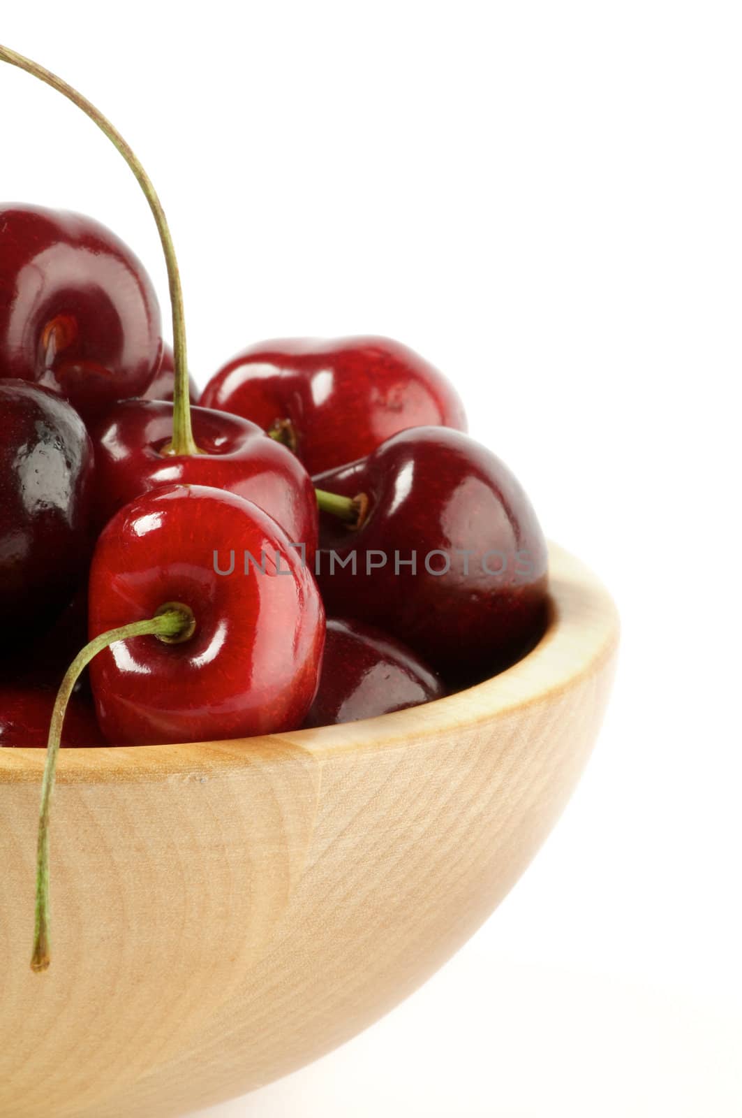 Fresh Sweet Ripe Cherry Clipping Path Close up