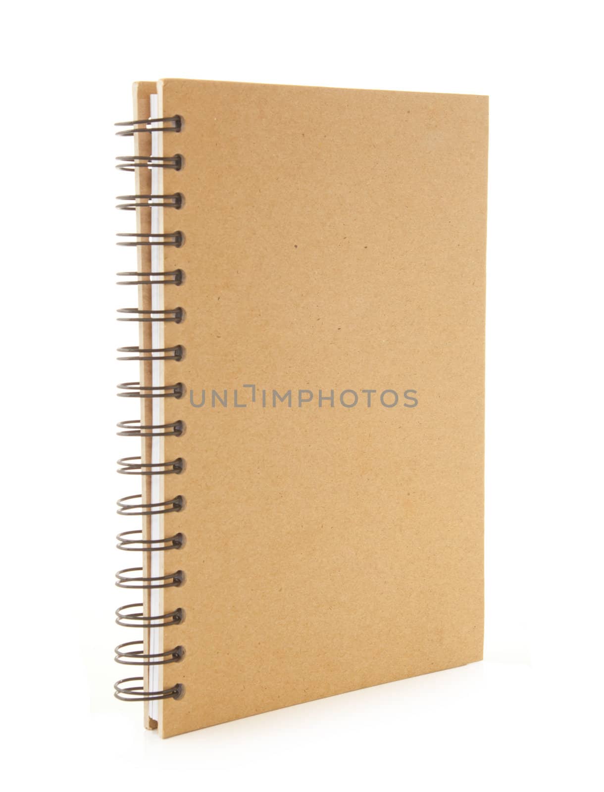 recycle notebook isolated on the white background