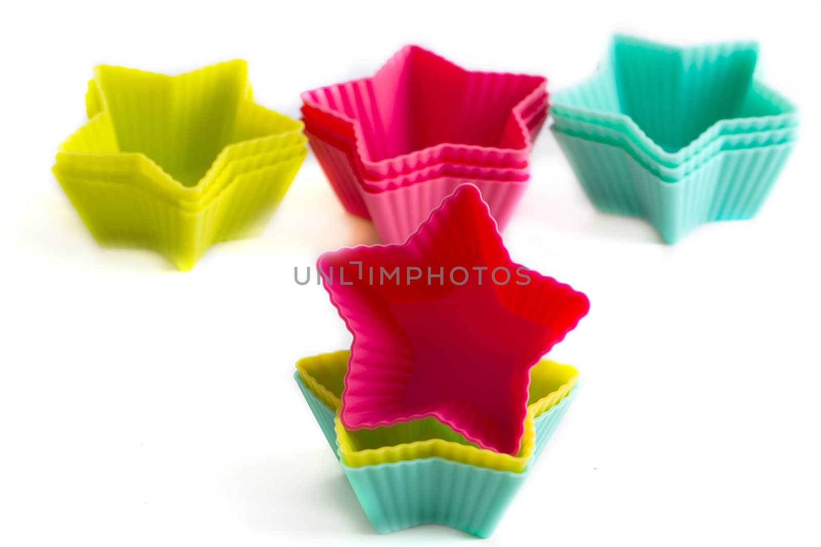 Colorful cupcake silicon molds by victosha