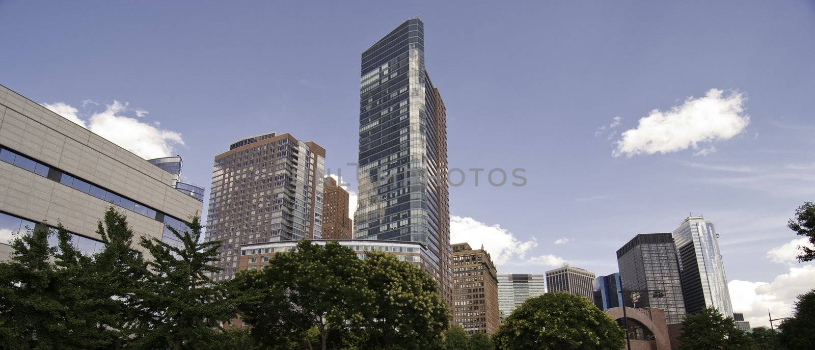 Panoramic View of New York City Buildings by jovannig