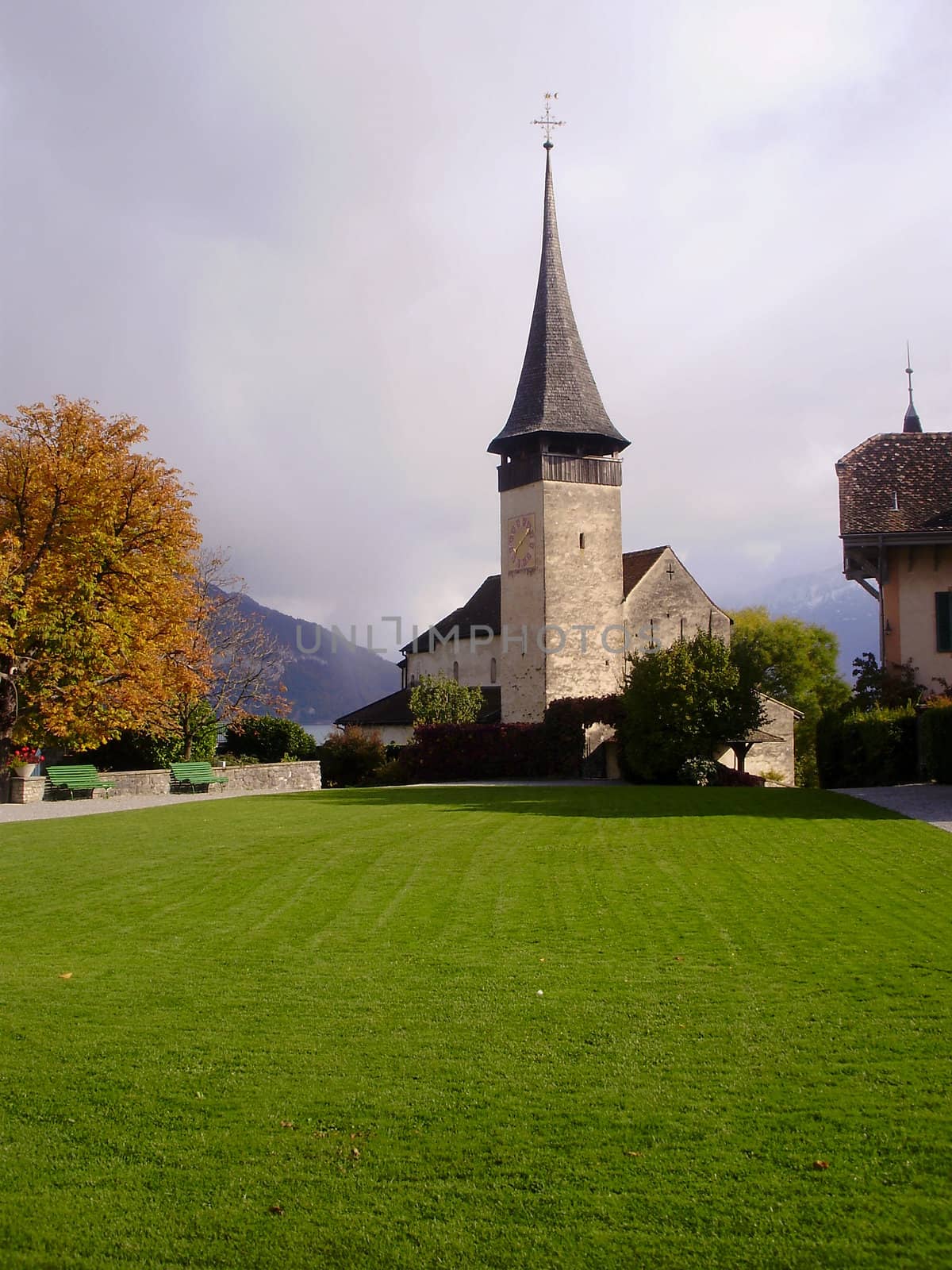 Spiez Castle in Spiez, Switzerland.