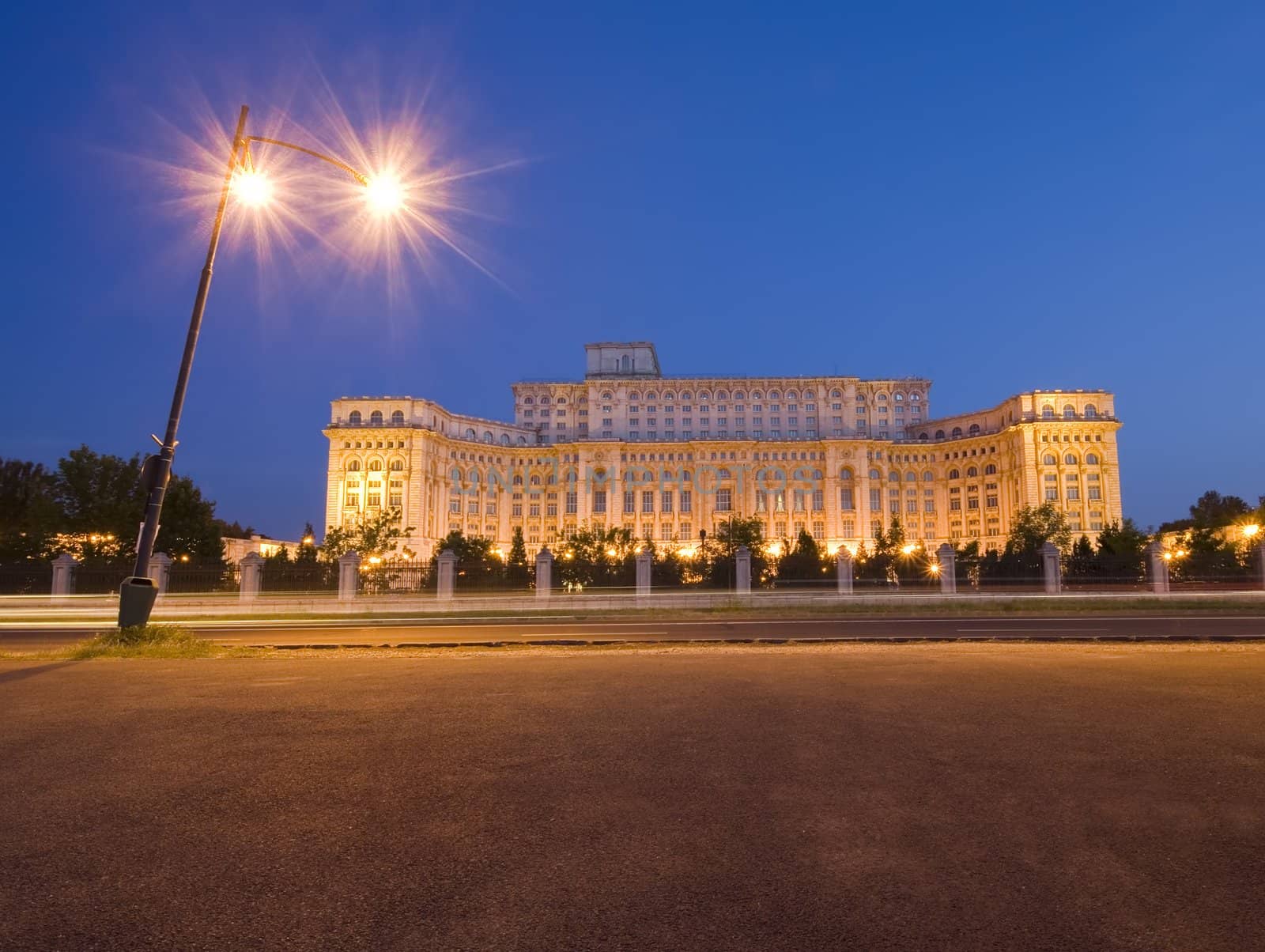 The Palace of the Parliament in Bucharest, Romania built by Ceausescu
