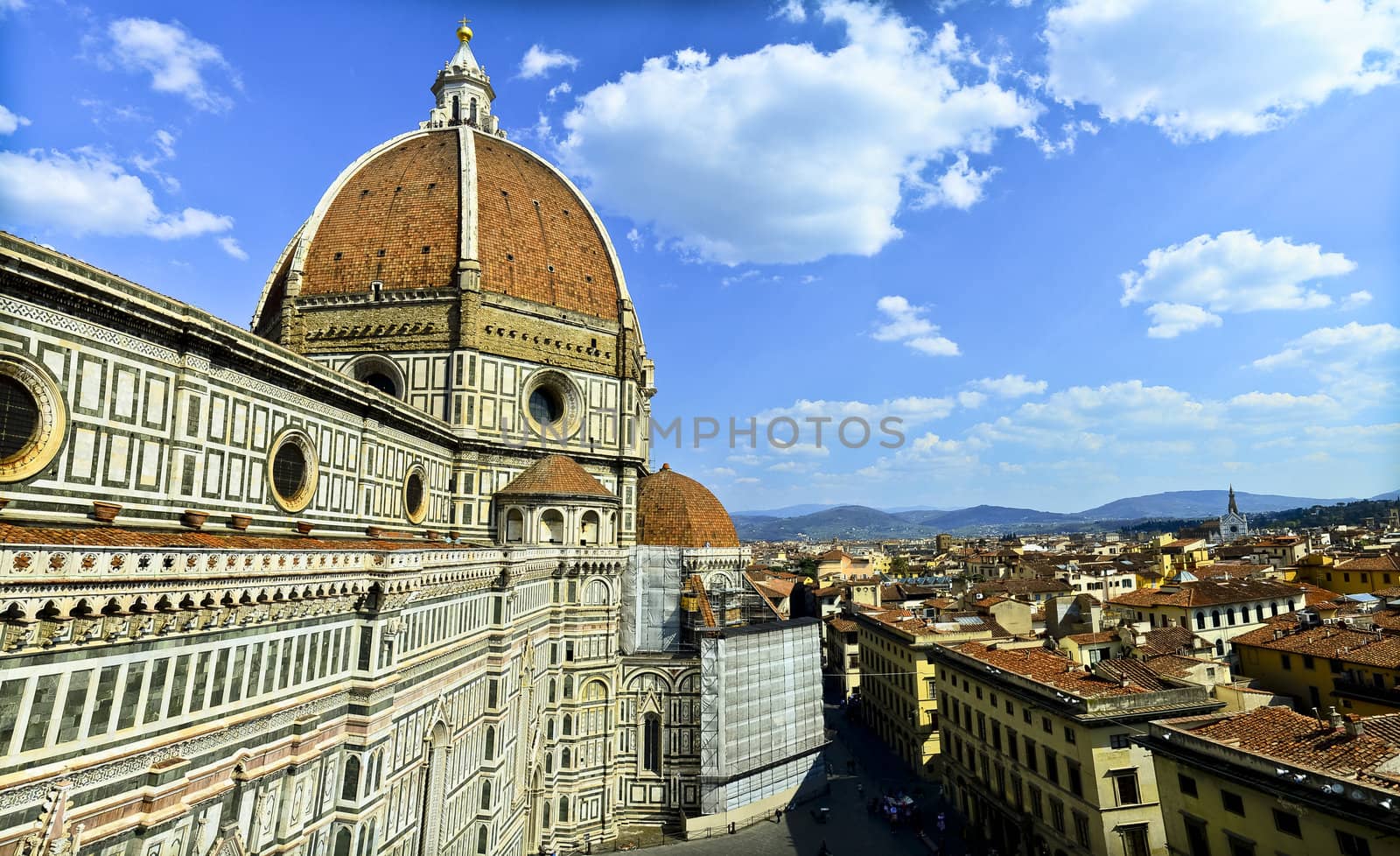 Beautiful renaissance cathedral Santa Maria del Fiore in Florence, Italy