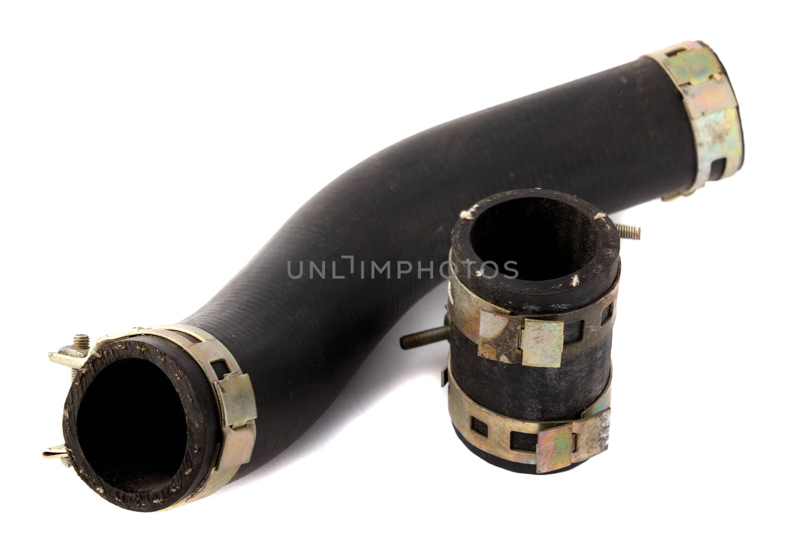car spare parts - high-pressure rubber tubes with clamps