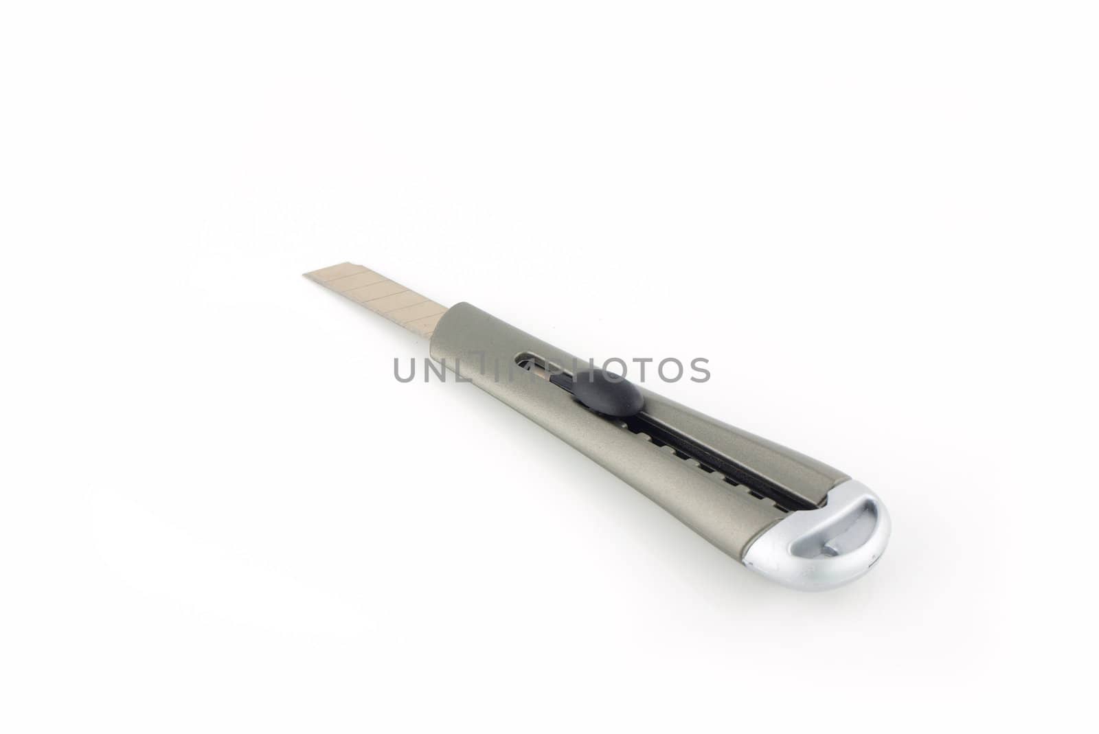 Silver cutter on white background by jakgree