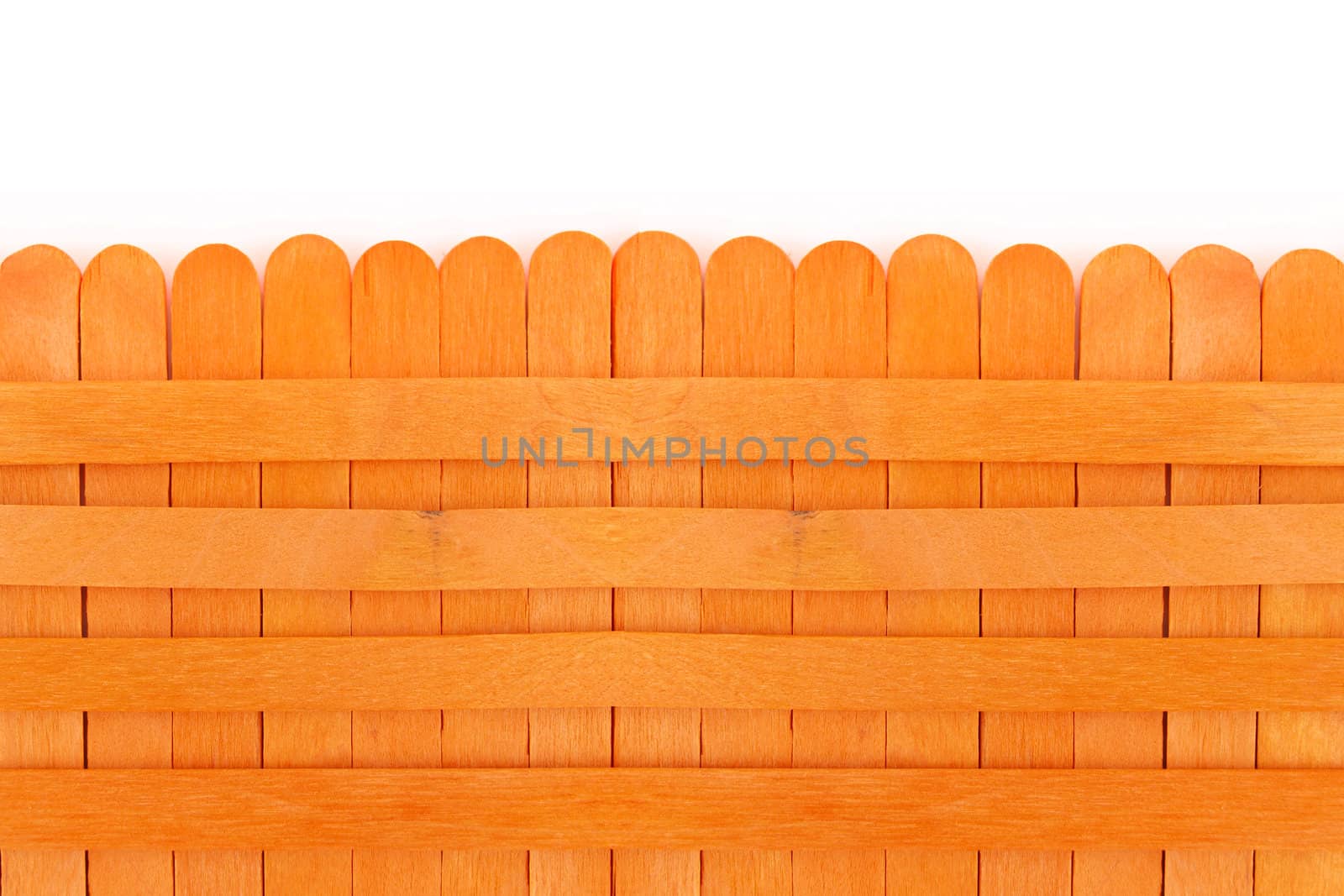 Orange wooden fence. by jakgree