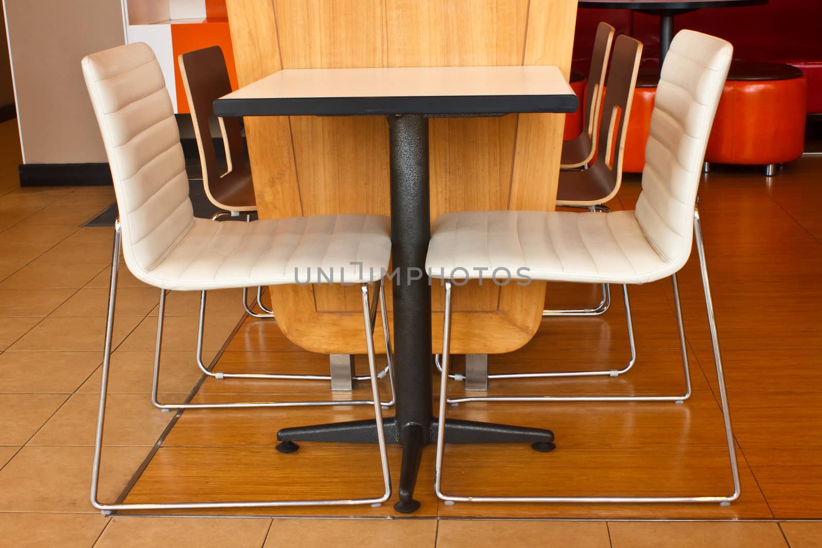 Stock Photo - colors with chair table