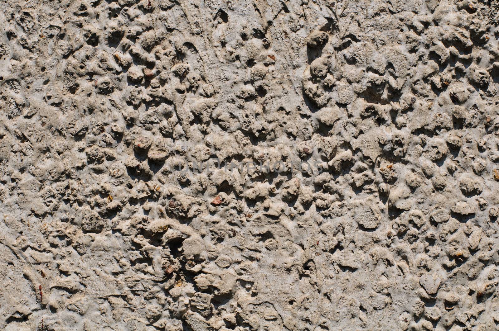 Close up of plaster texture on the wall