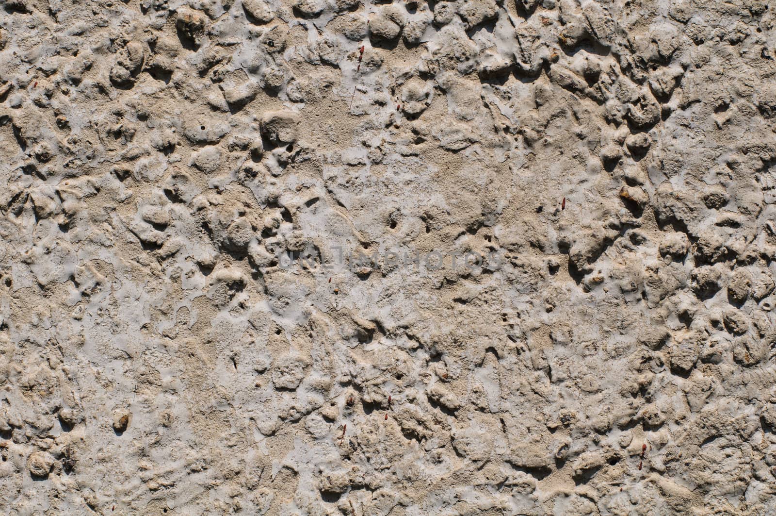 Close up of plaster texture on the wall