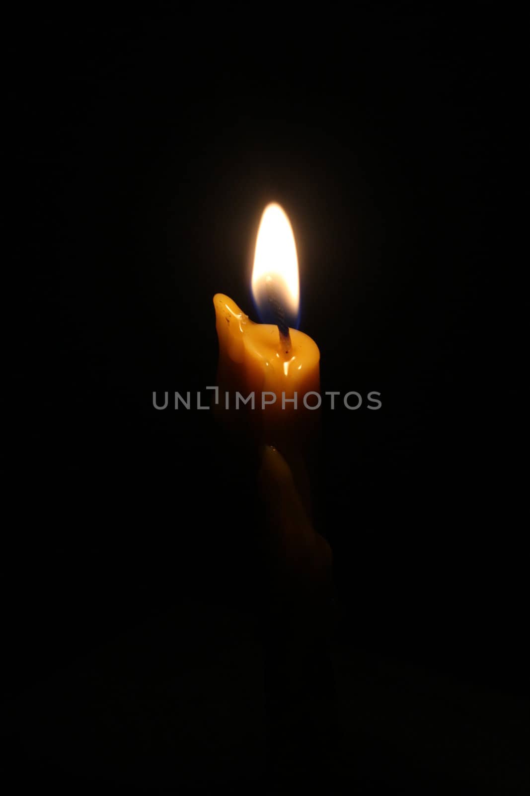 candle in dark