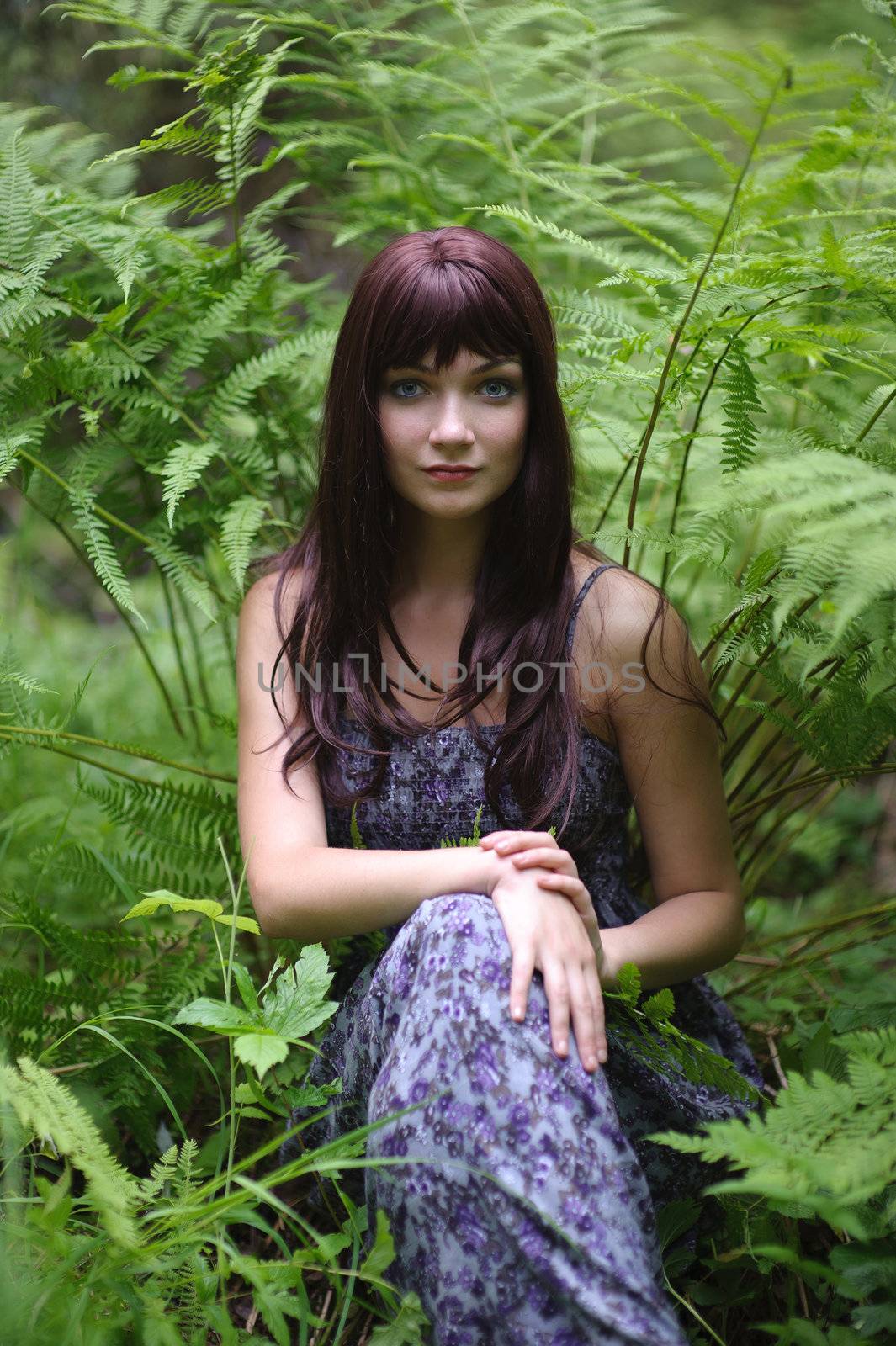 Portrait of the beautiful forest dryad.