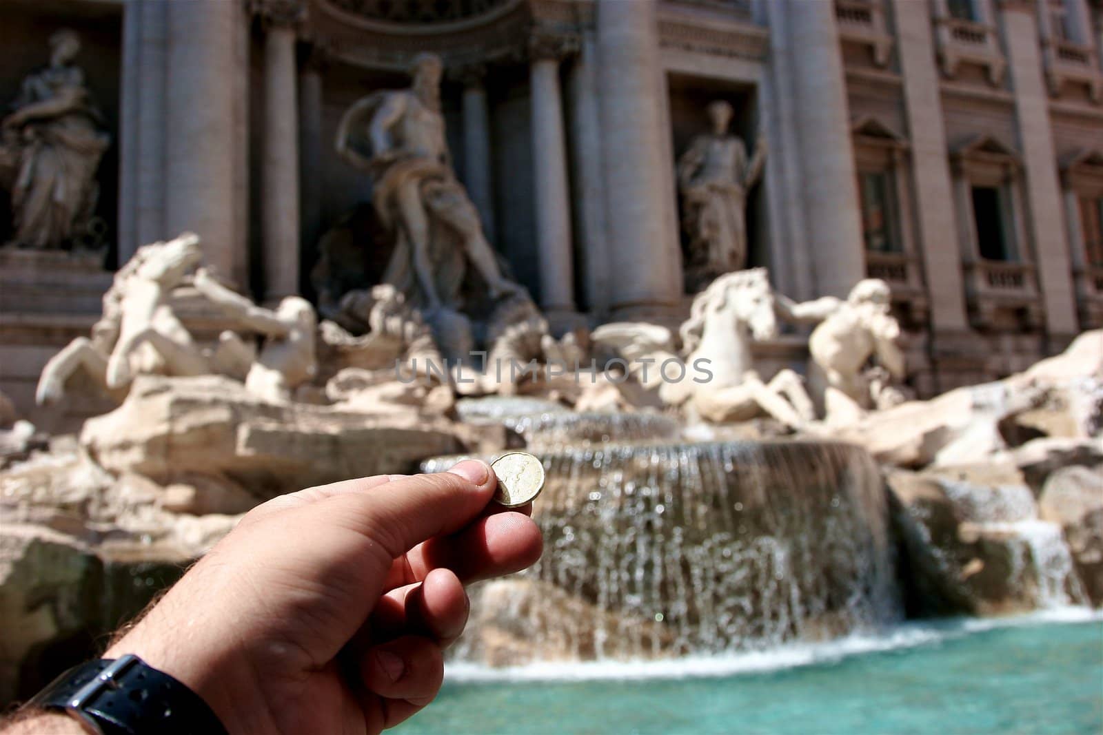 Trevi Fountain is the largest Baroque fountain in the city and one of the most famous fountains in the world.