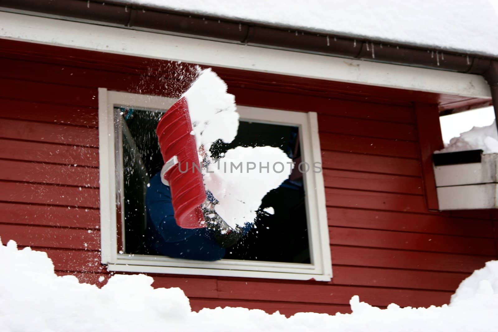 man in snow removal by Bildehagen